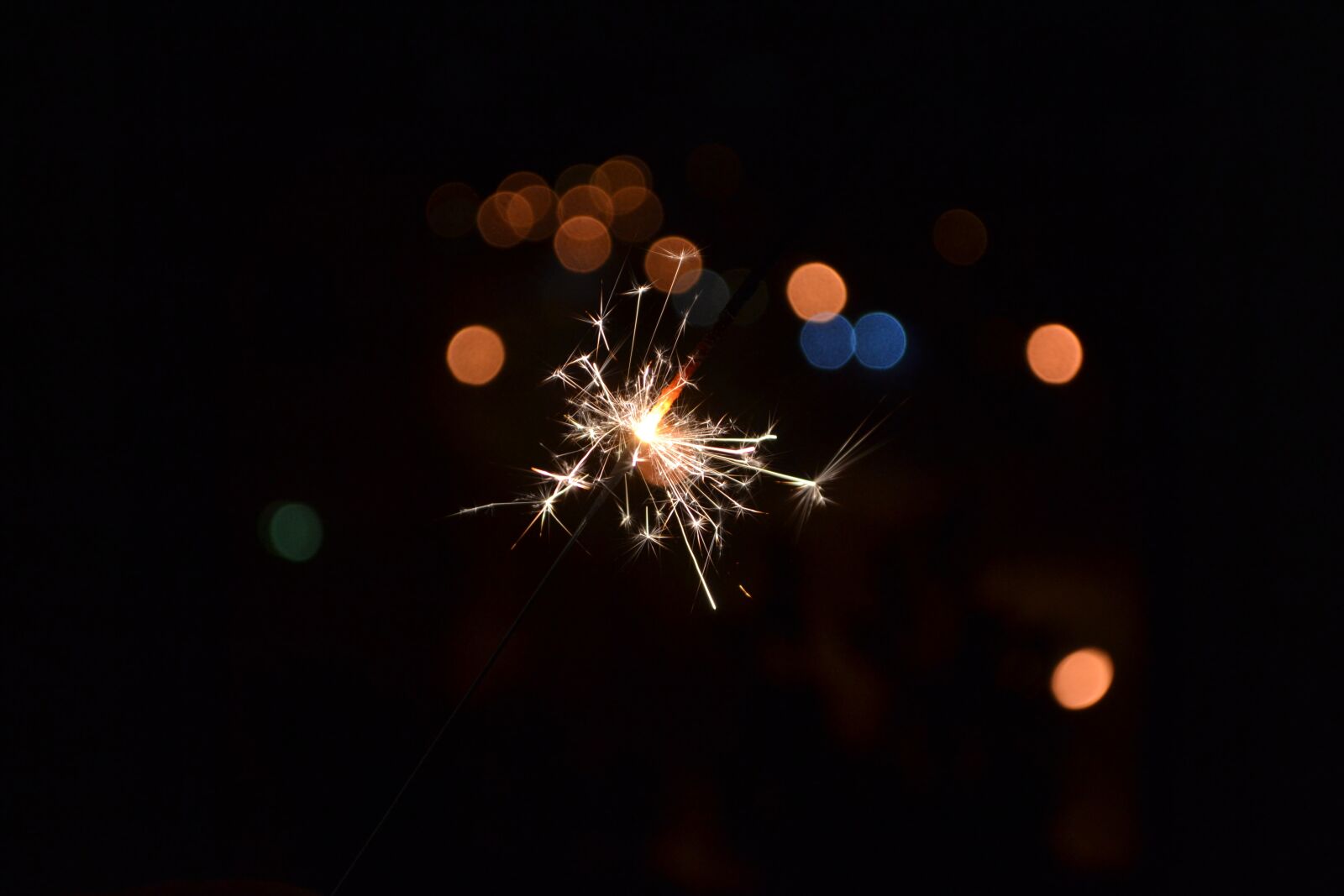 Nikon D3100 sample photo. Sparkler, spark, holiday photography