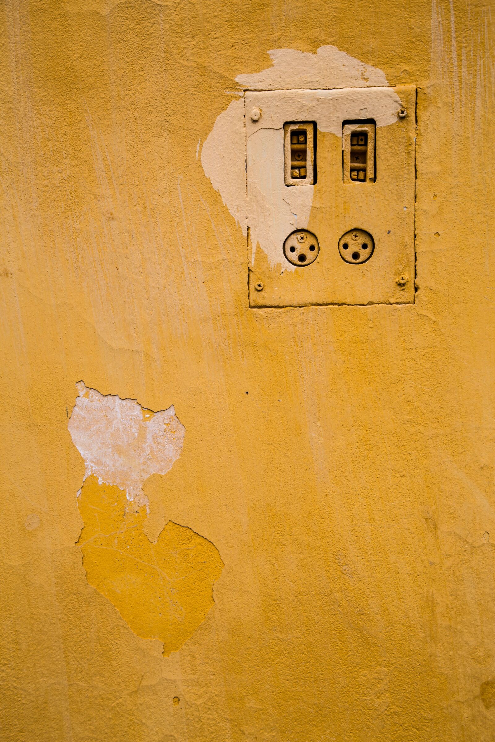 Canon EOS 6D + Canon EF 24-105mm F4L IS USM sample photo. Wall, yellow, socket photography