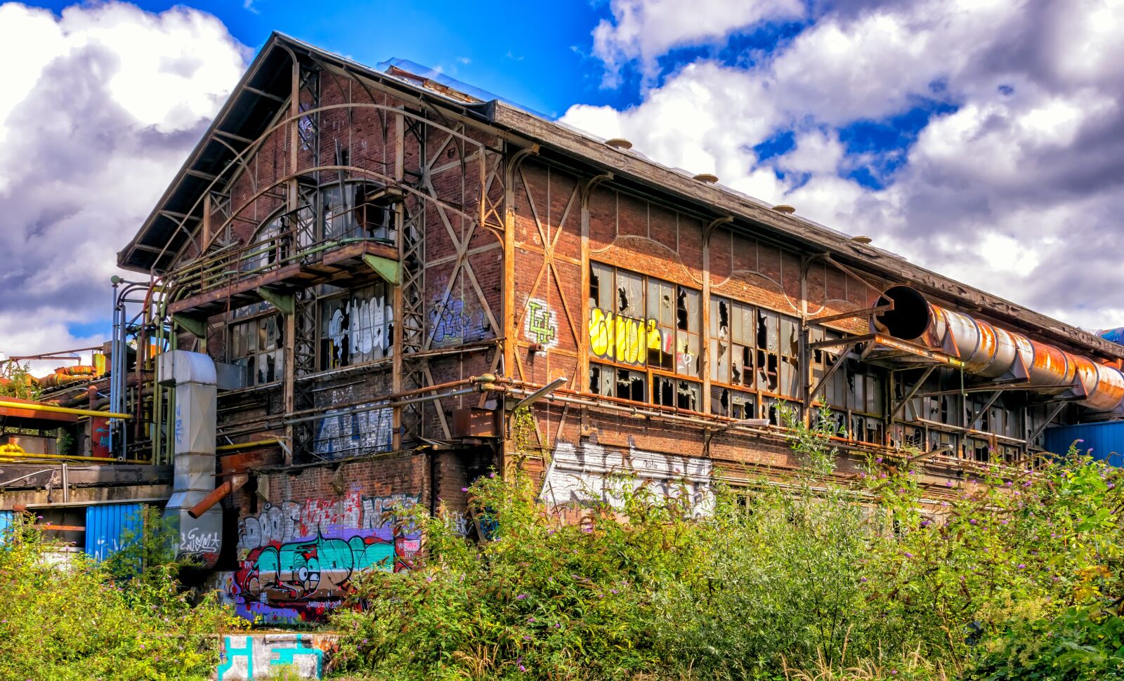 Nikon D3300 sample photo. Factory, hall, brick photography
