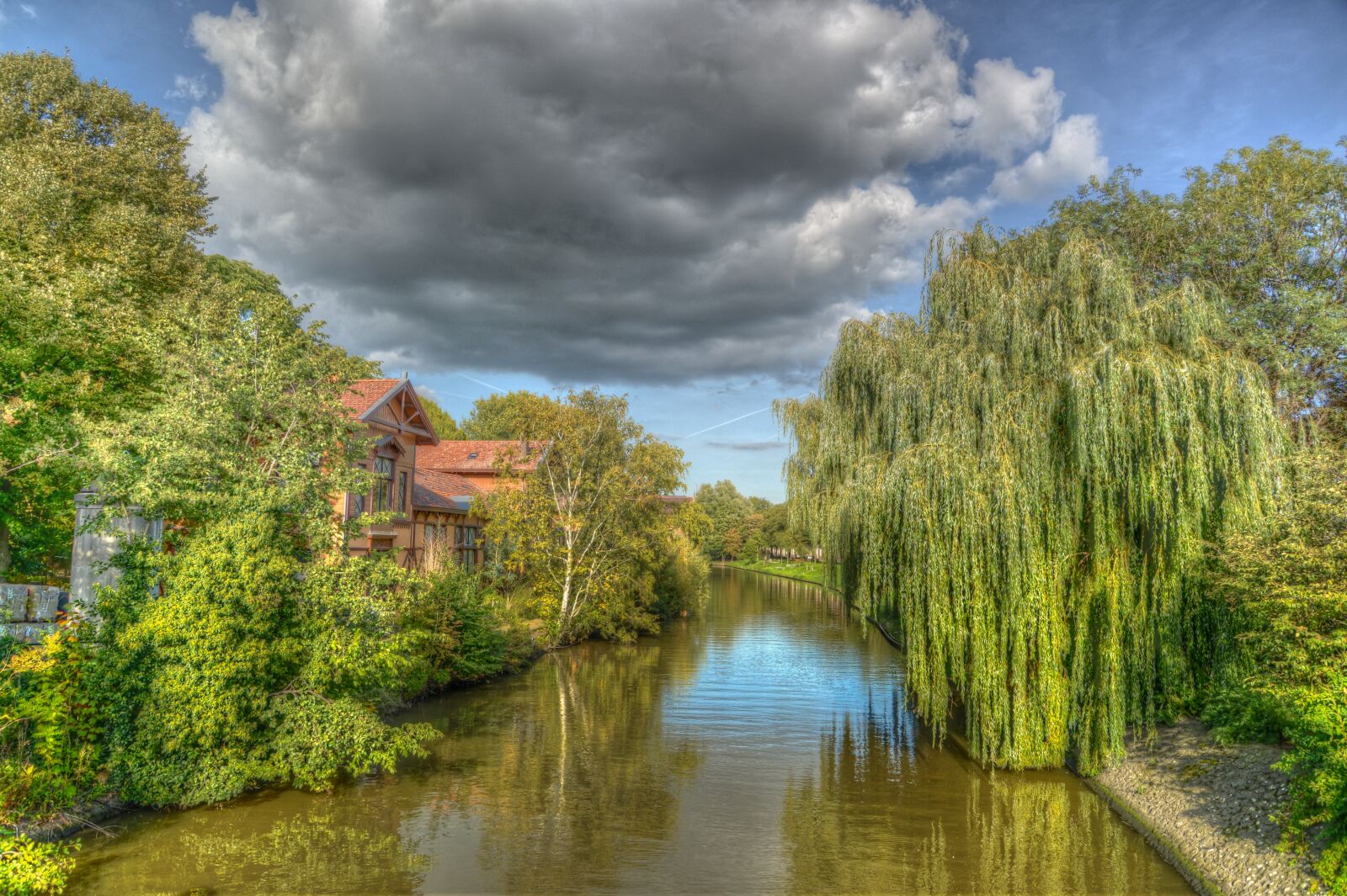 Nikon D610 sample photo. Dark cloud, hdr, blue photography