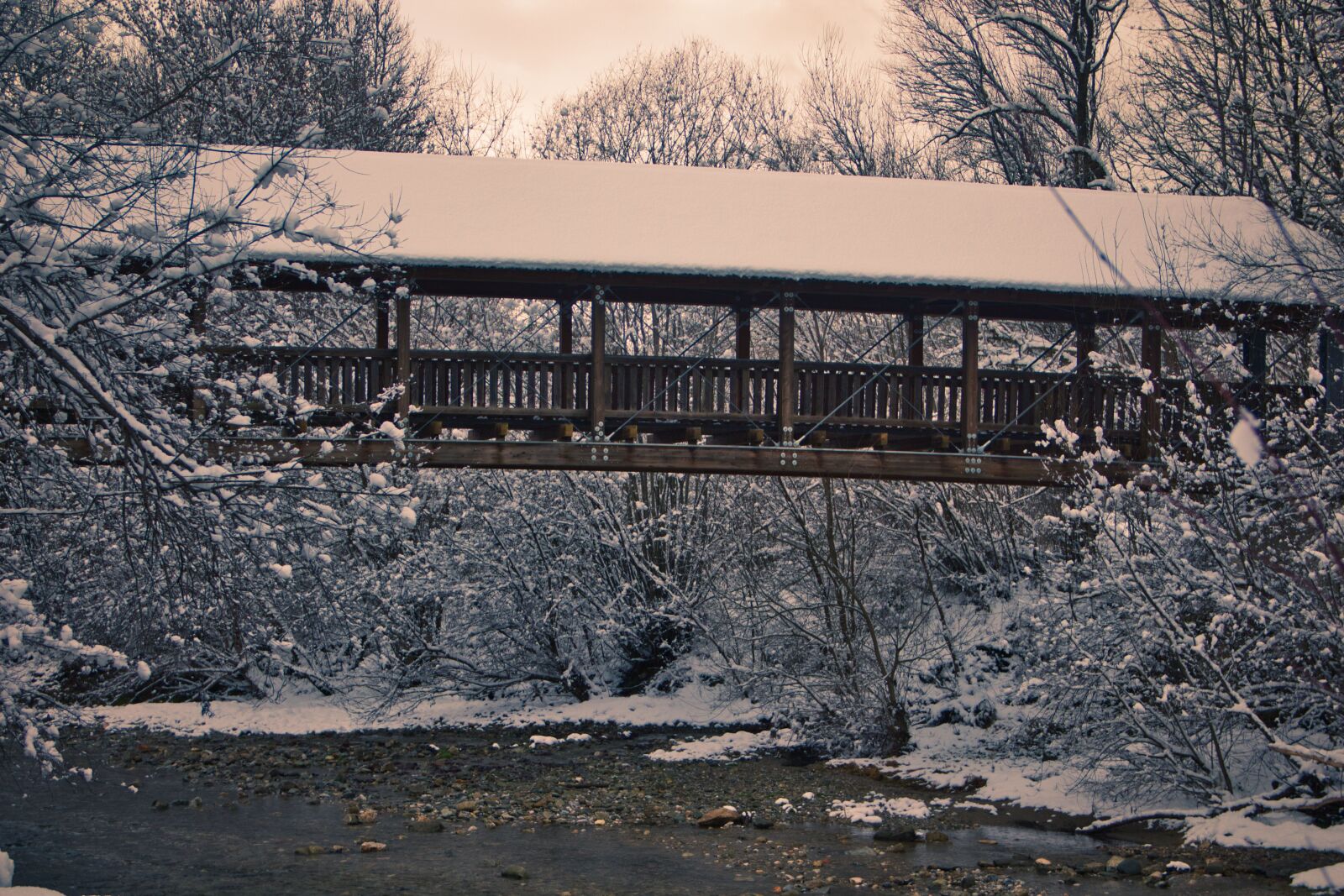 Canon EOS 700D (EOS Rebel T5i / EOS Kiss X7i) sample photo. Feistritz, bridge, winter photography
