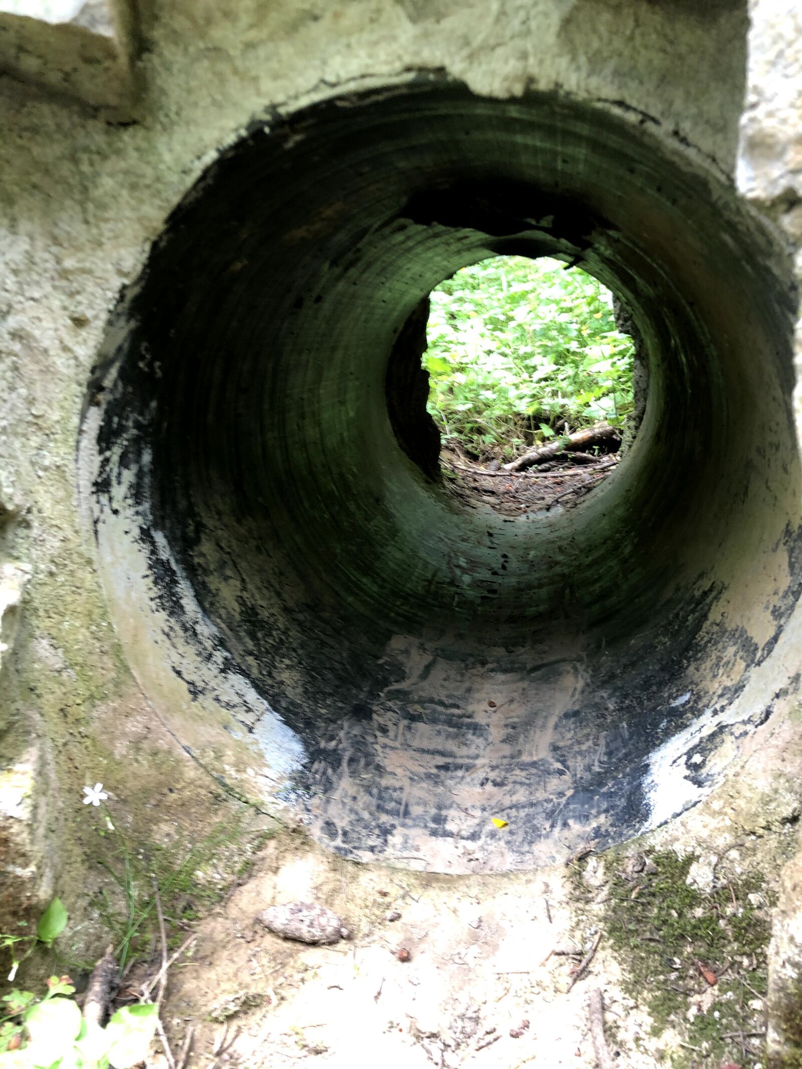 iPhone X back dual camera 4mm f/1.8 sample photo. Tunnel, scouter mountain, pipe photography