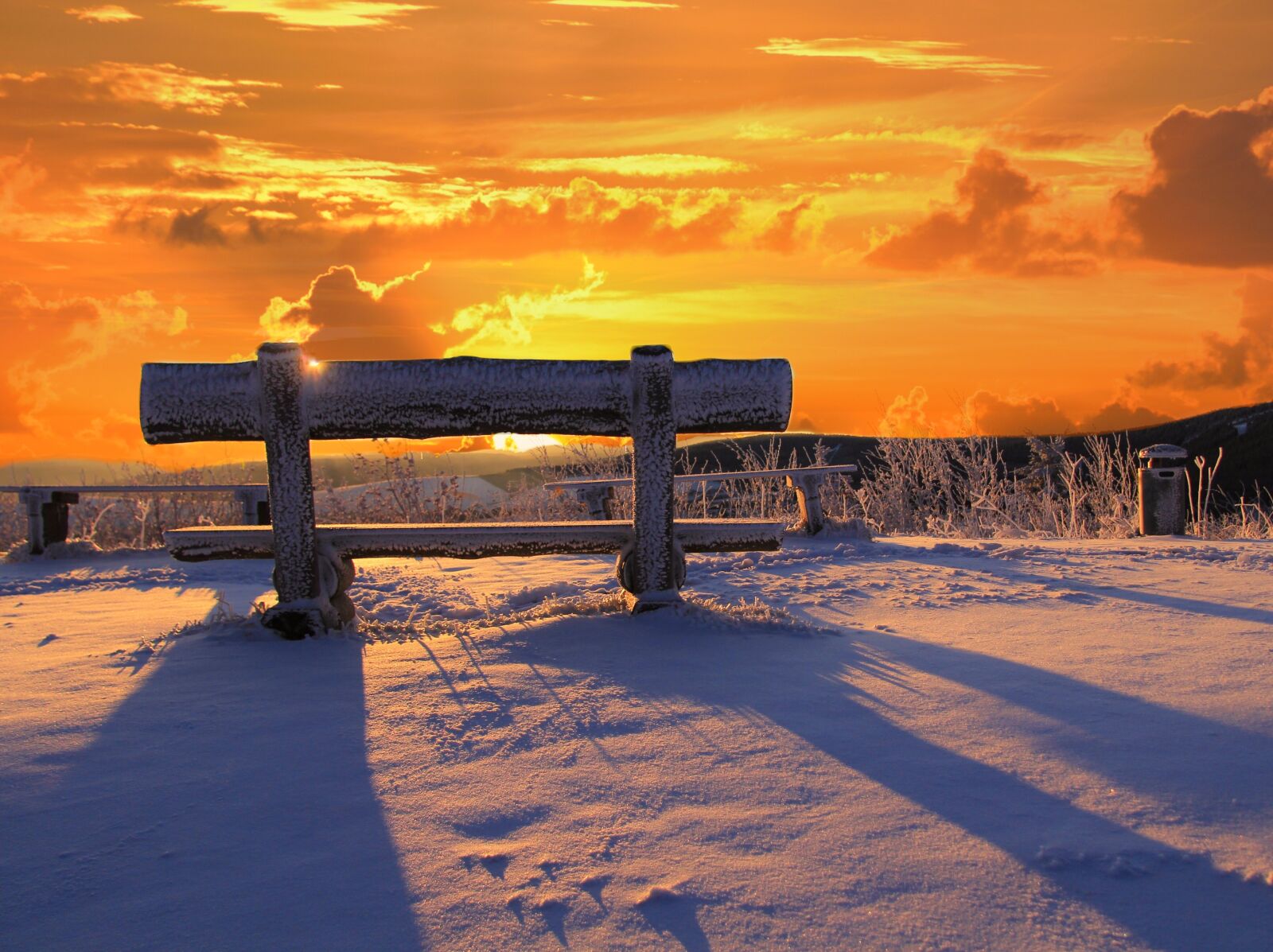 Canon EF-S 17-85mm F4-5.6 IS USM sample photo. Edits, sunset, bench photography