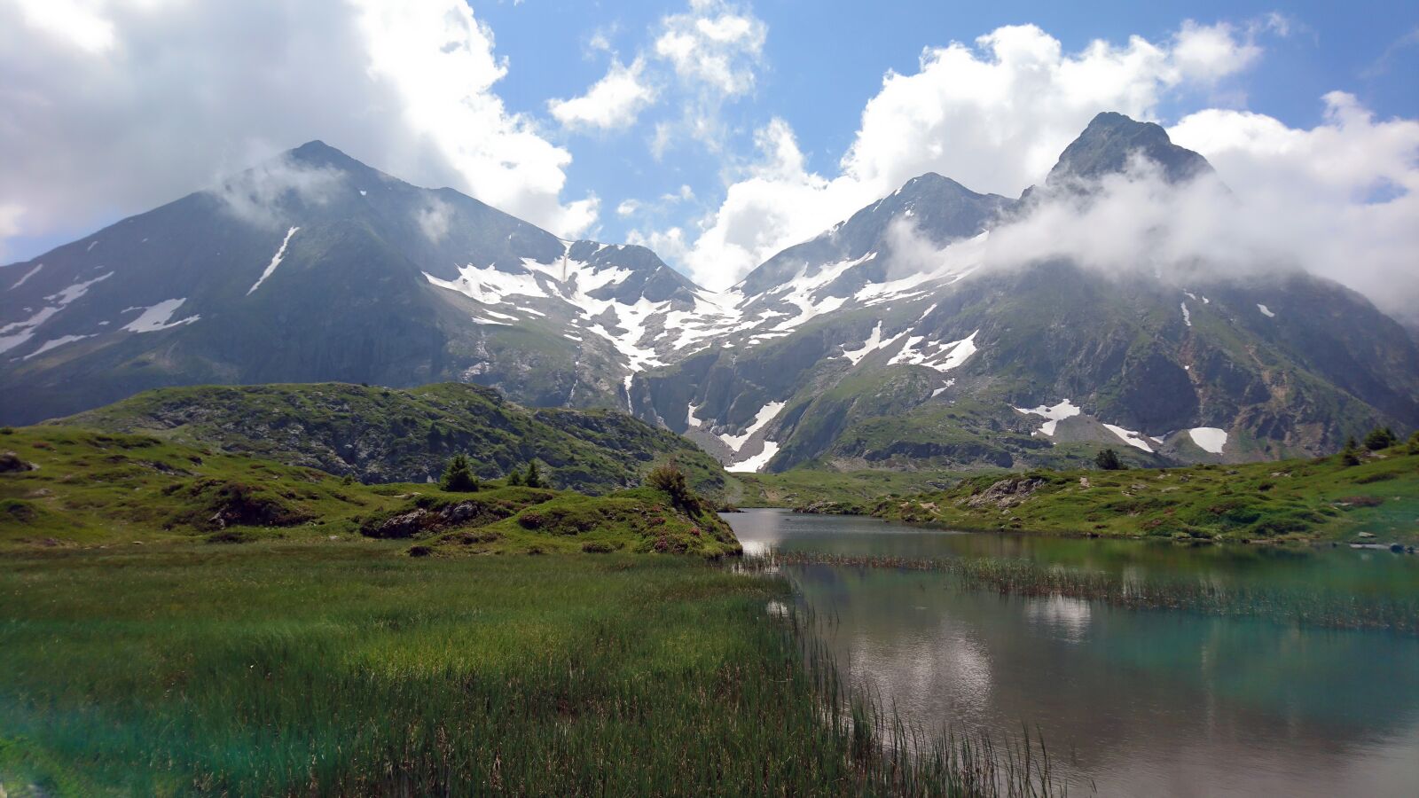 Sony Xperia X sample photo. Mountain, lake, bivouac photography