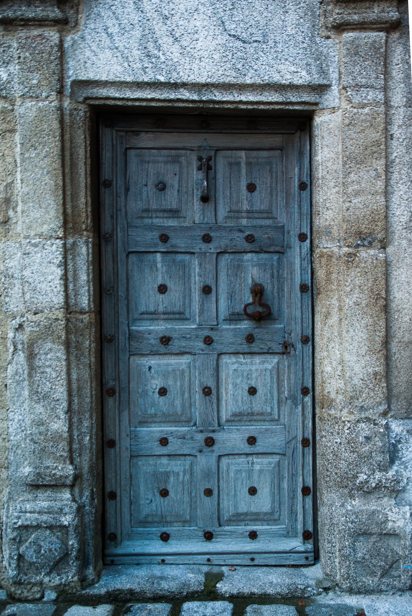 Pentax K10D sample photo. Door, granite, entry photography