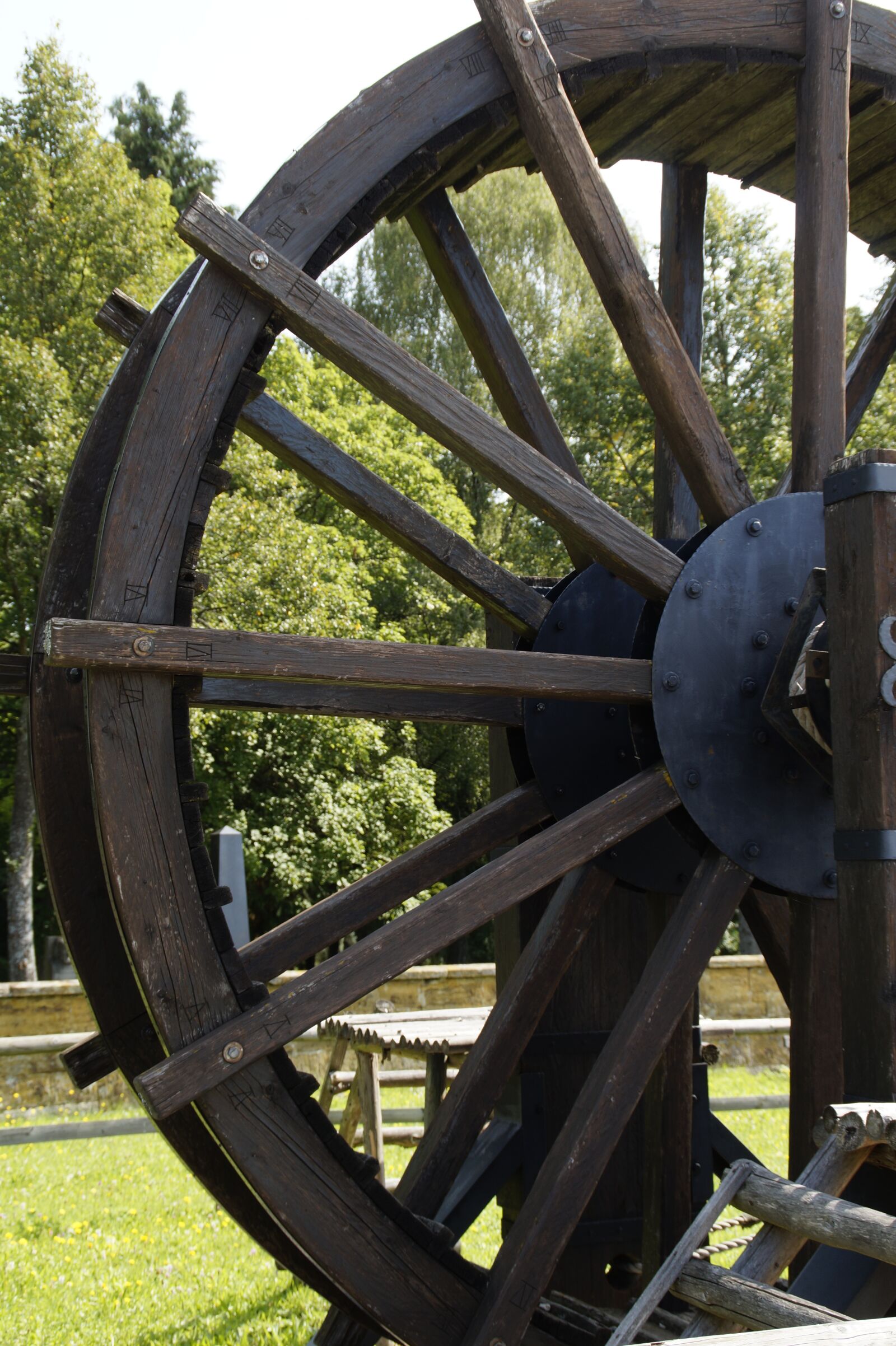 Sony SLT-A58 sample photo. Wheel, wooden wheel, ancient photography