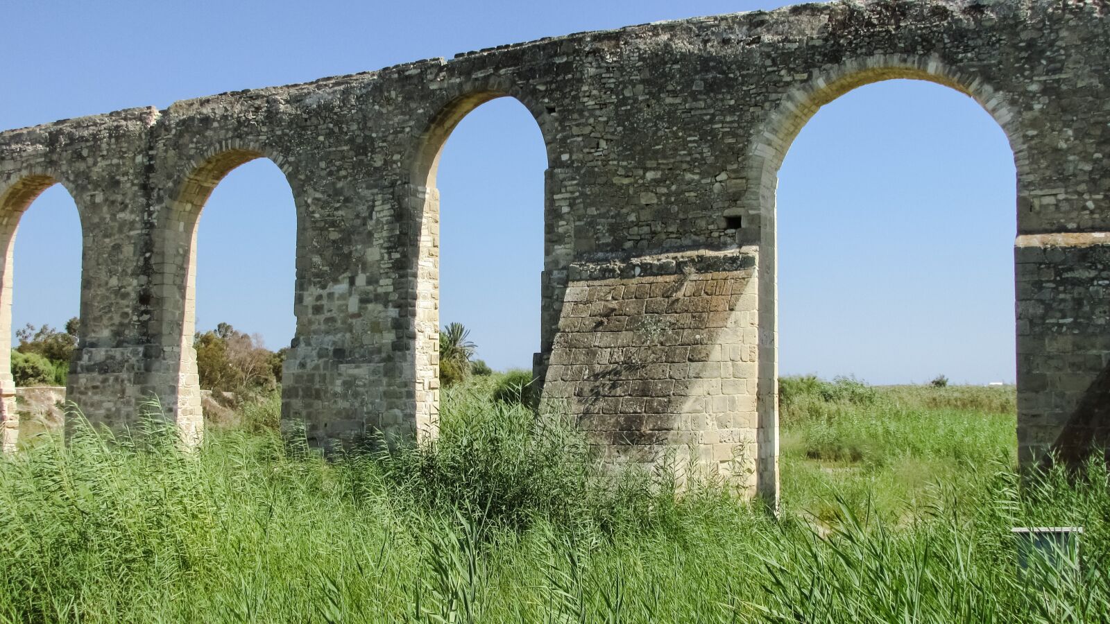 Canon PowerShot SX400 IS sample photo. Kamares aqueduct, aqueduct, architecture photography