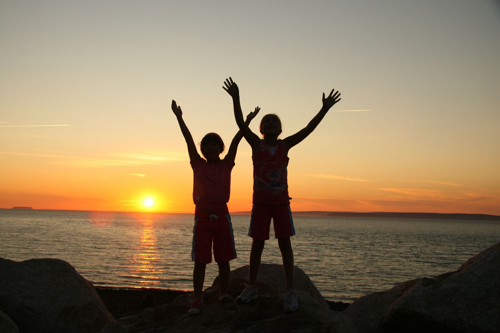 Canon EOS 30D sample photo. Sunset, children, child photography