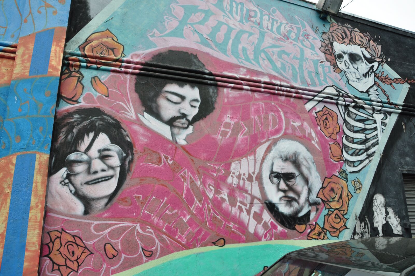Nikon D5000 sample photo. Jimi hendrix, jerry garcia photography