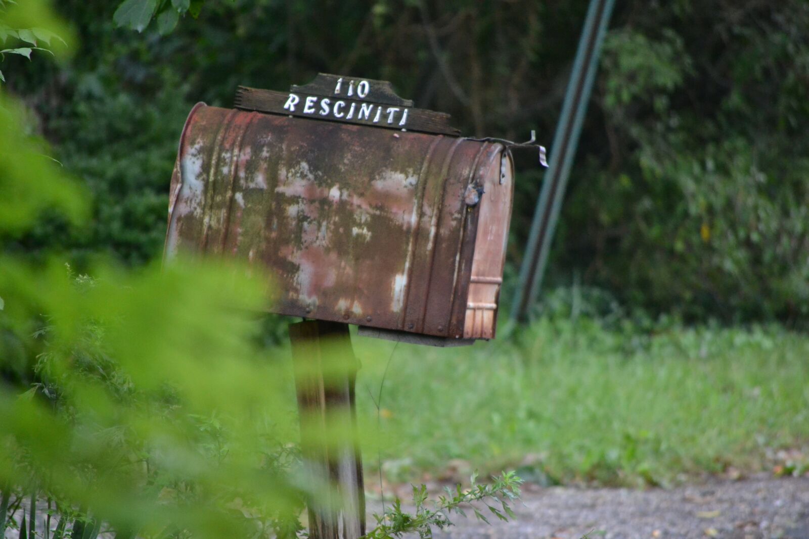 Nikon D3100 sample photo. Mailbox, rusty, old photography