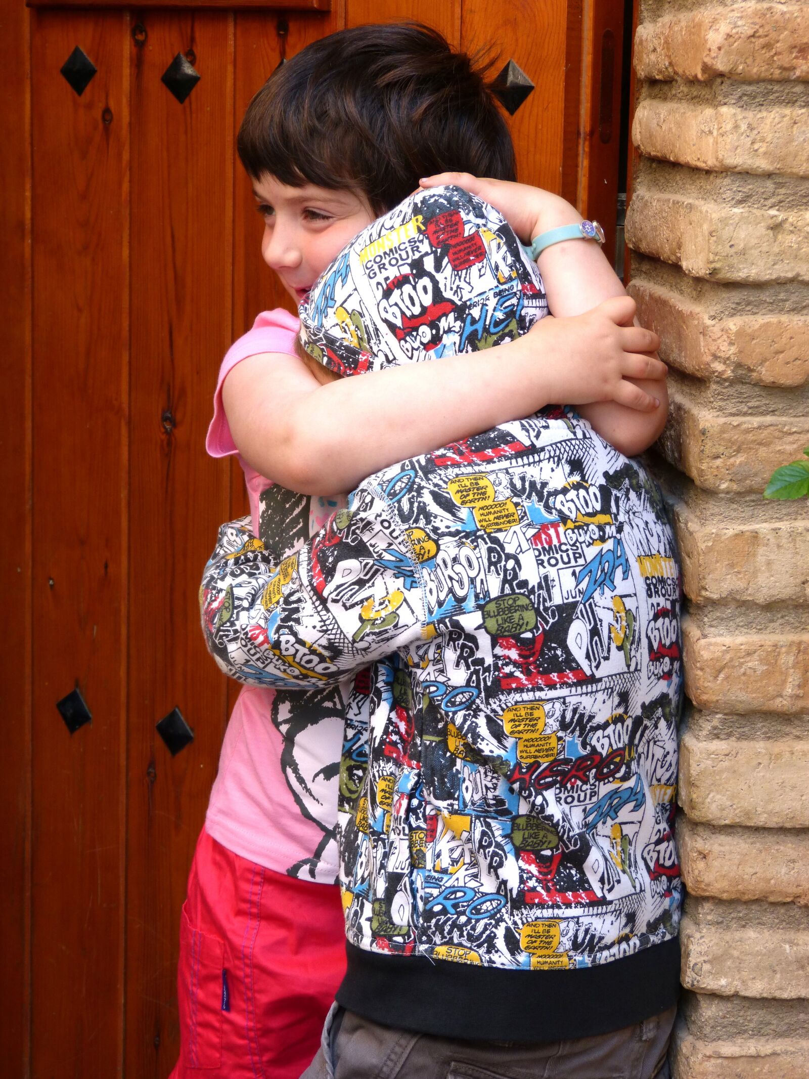 Panasonic DMC-FZ62 sample photo. Brothers, hug, fraternal love photography