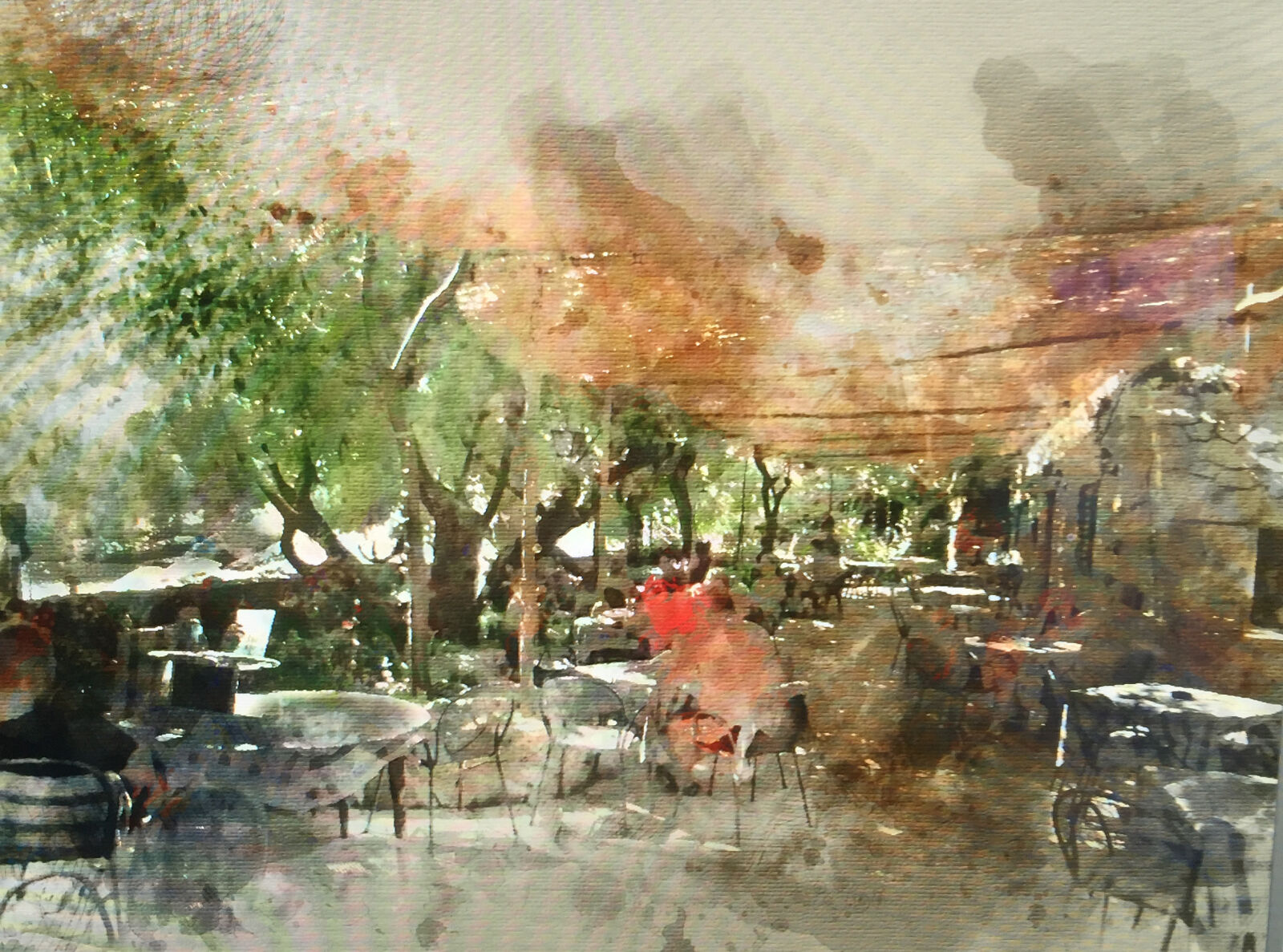 iPhone 6 Plus back camera 4.15mm f/2.2 sample photo. Aquarell, restaurant, terrasse photography