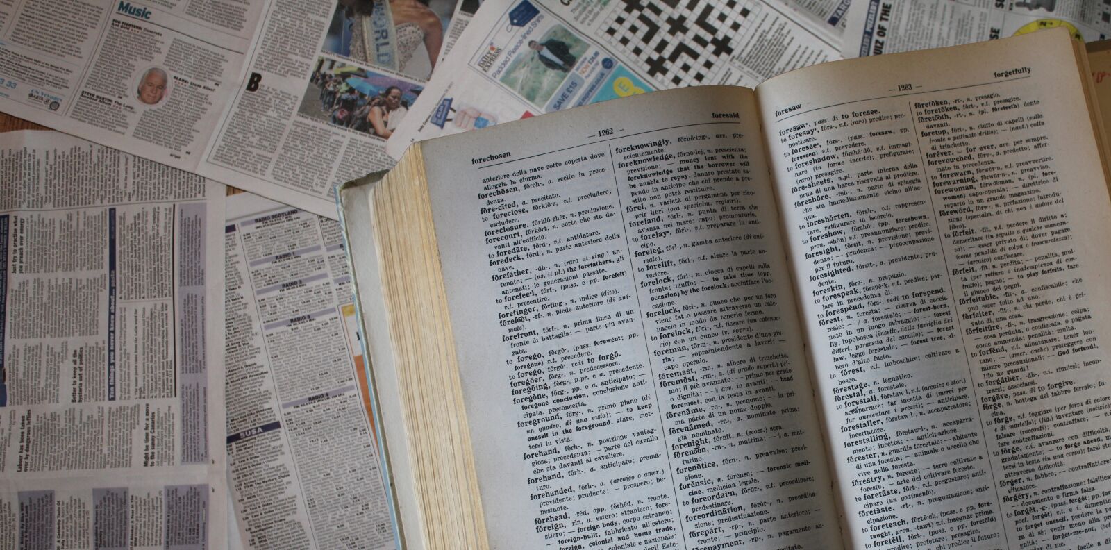 Canon EOS 550D (EOS Rebel T2i / EOS Kiss X4) sample photo. Dictionary, background, header photography