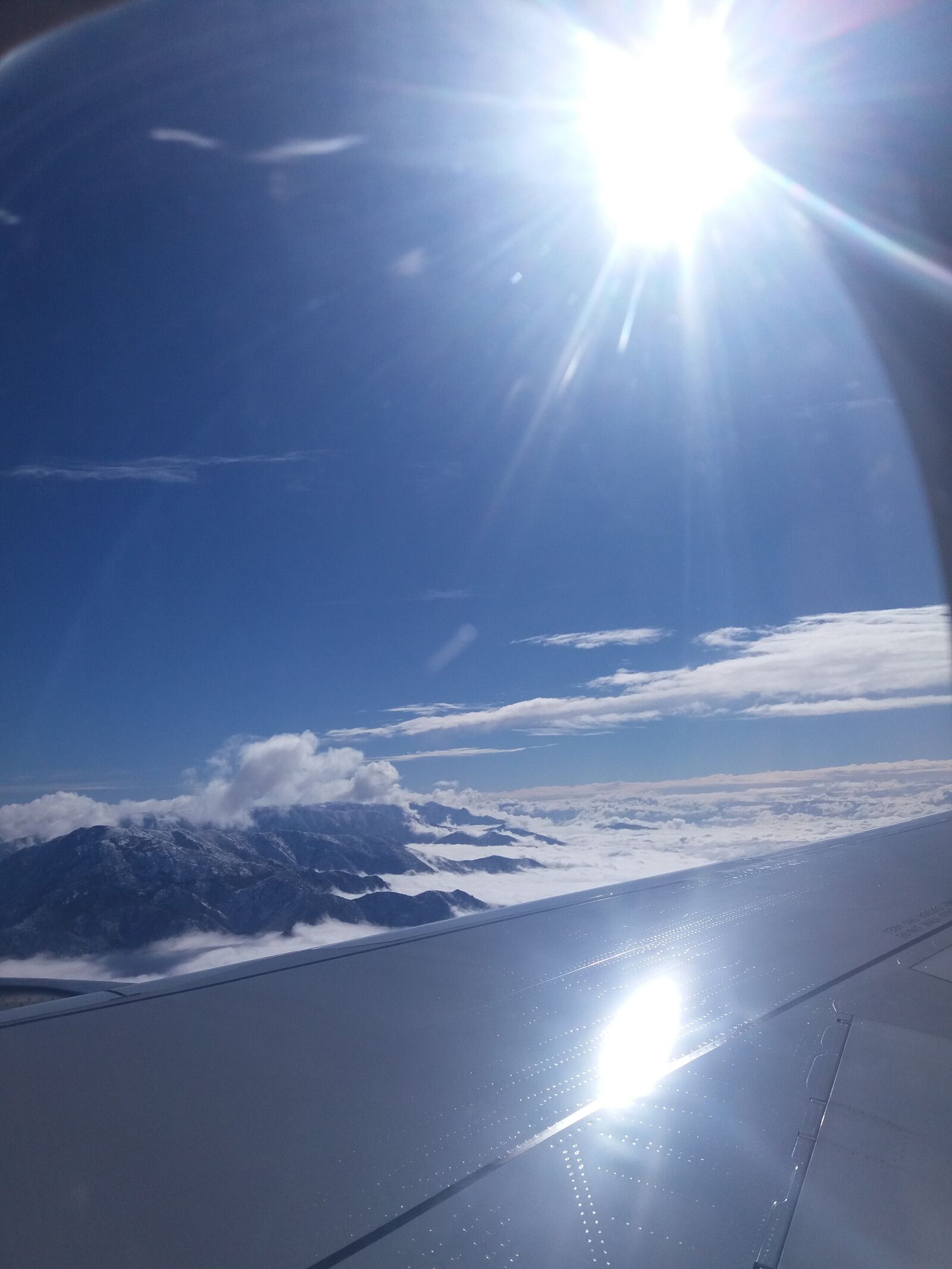 Samsung Galaxy J5(2016) sample photo. Wing of plane, sky photography