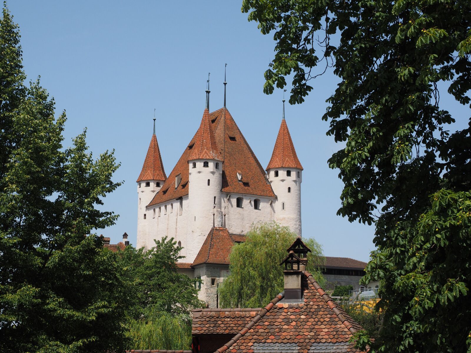 Olympus OM-D E-M1 + Olympus M.Zuiko Digital ED 12-40mm F2.8 Pro sample photo. Thun castle, landmark, castle photography