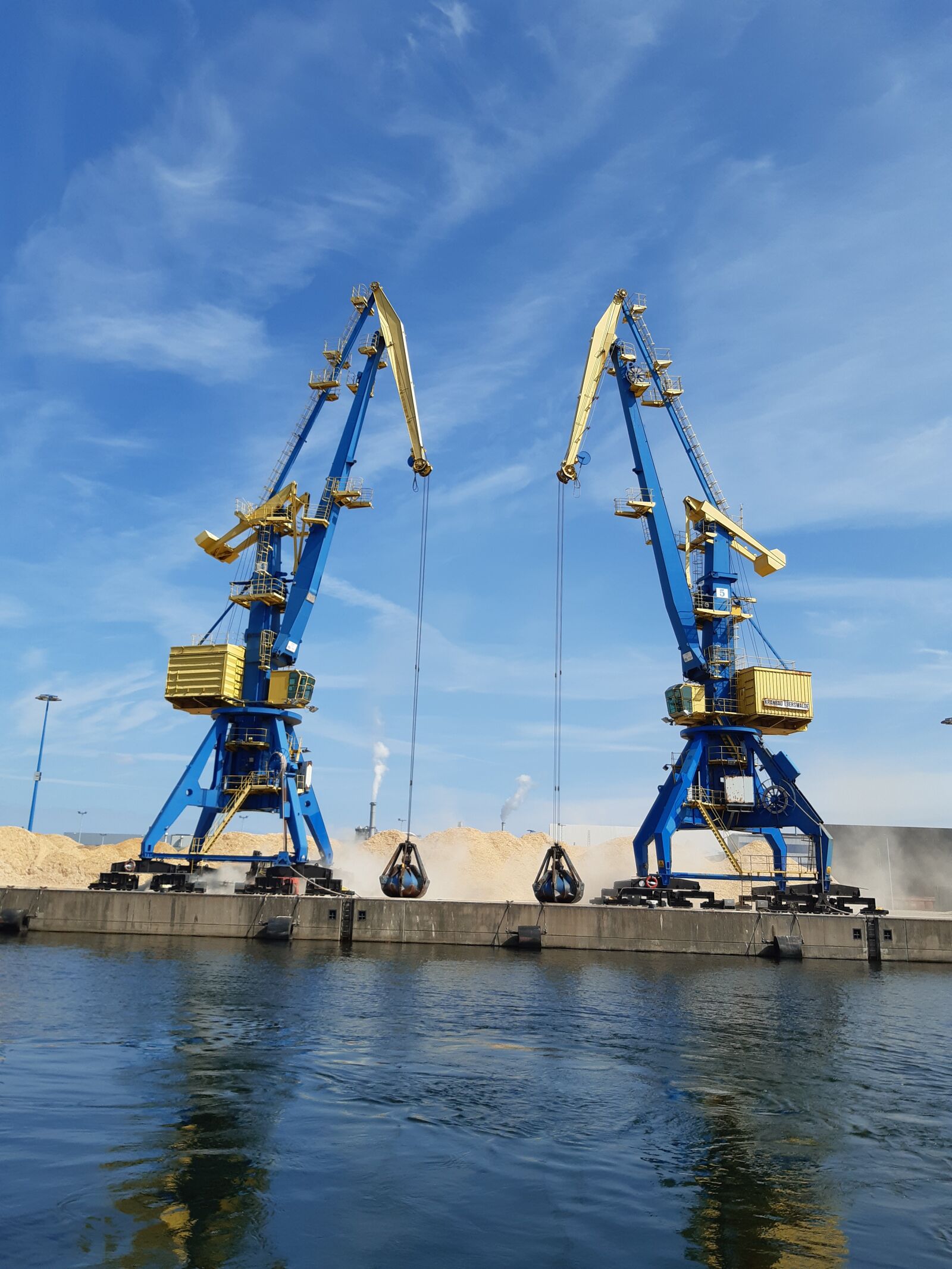 Samsung Galaxy A30 sample photo. Wismar, port, economy photography