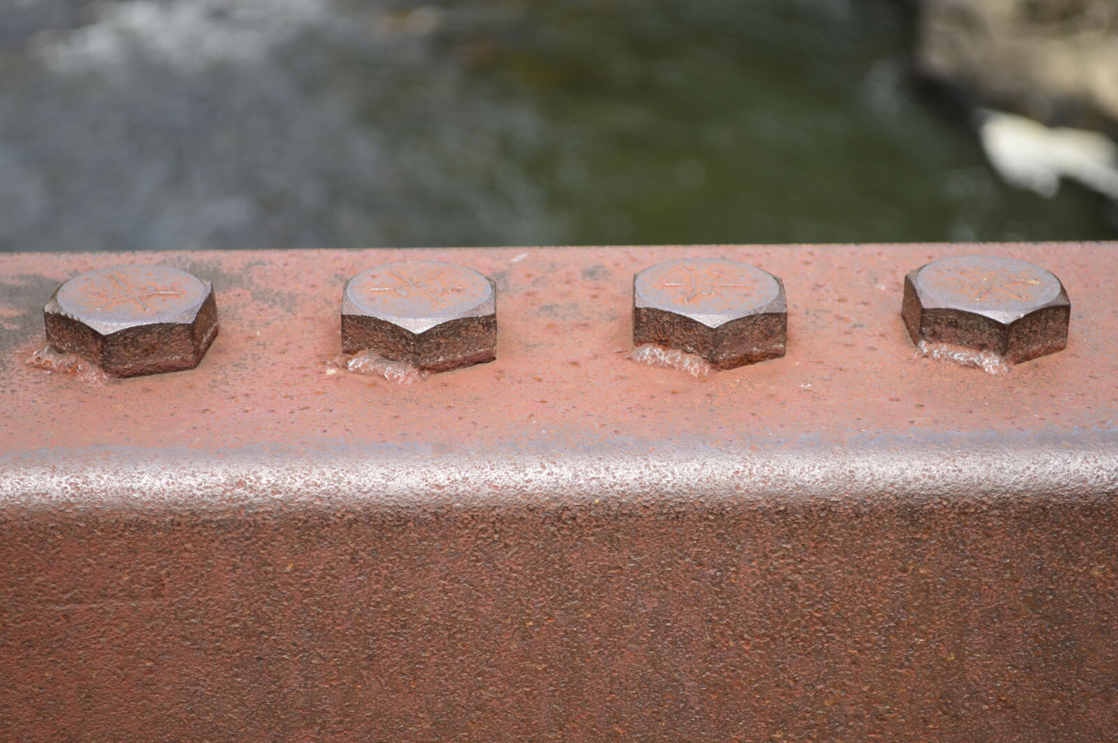 Nikon D3200 sample photo. Metal, rivets, rust photography