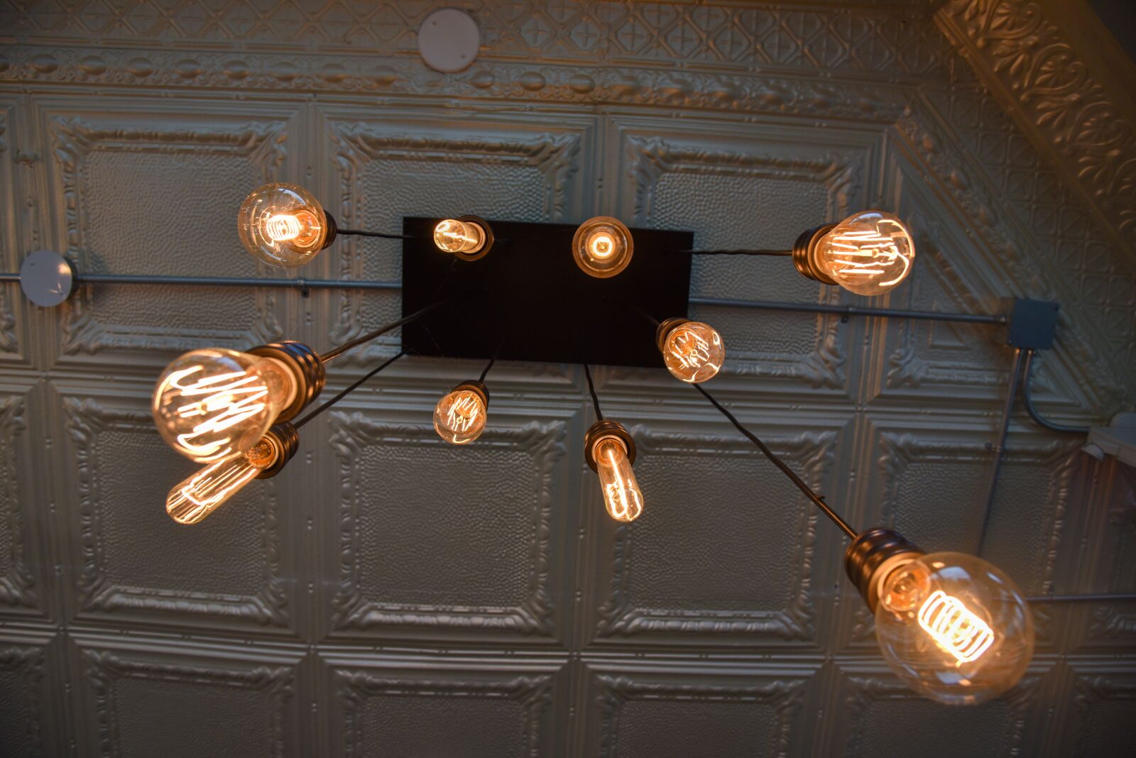 Nikon D750 sample photo. Lights, light bulbs, vintage photography