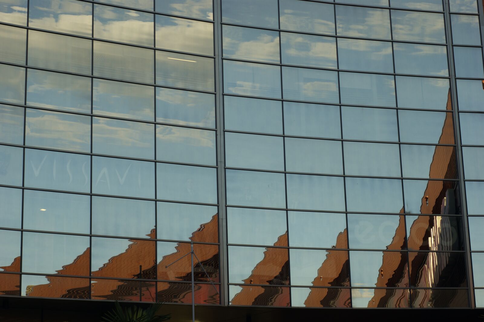 Sony Alpha DSLR-A290 sample photo. Glass wall, glass, reflection photography