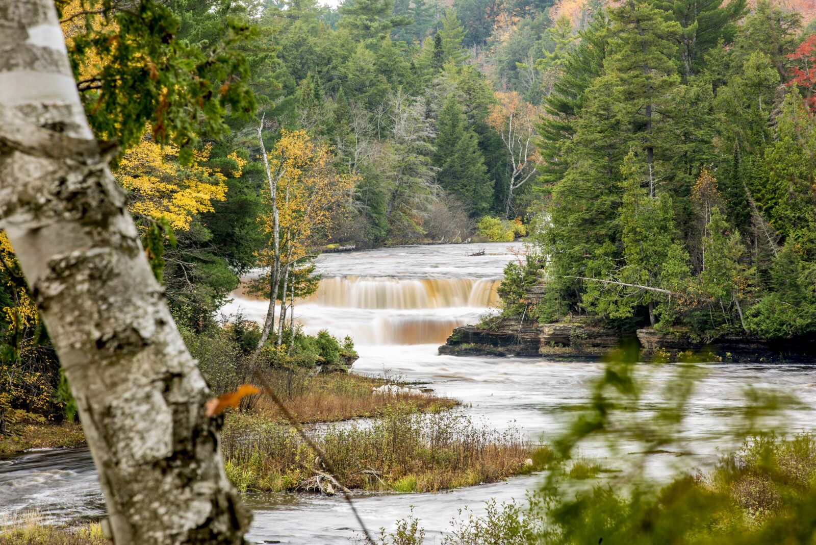 Nikon D810 sample photo. Tahquamenon falls, waterfall, scenic photography