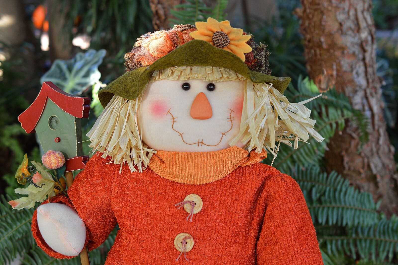 Nikon D3200 sample photo. Scarecrow, doll, fall photography