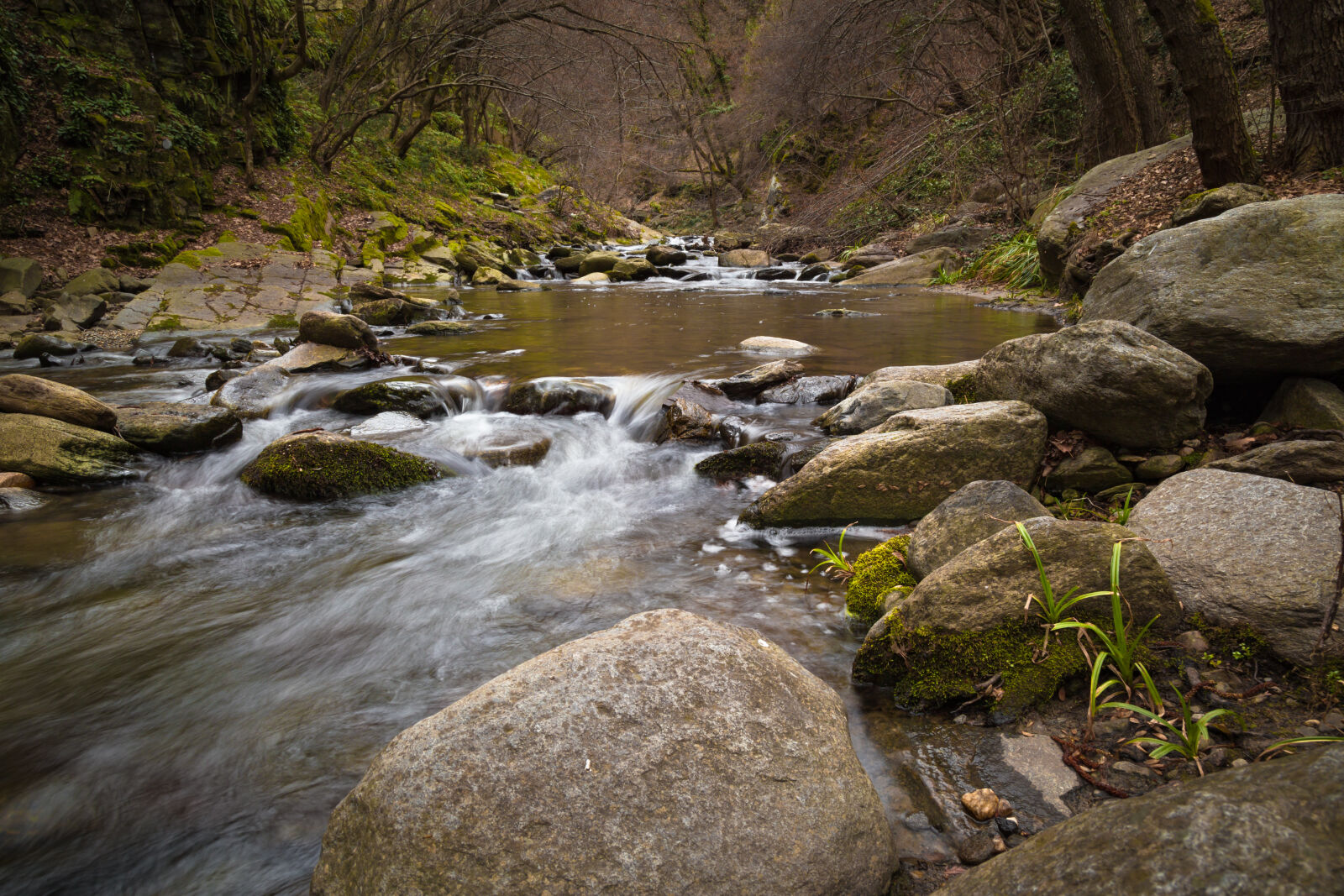 Canon EF 24-105mm F4L IS USM sample photo. Boulder, cascade, creek, environment photography