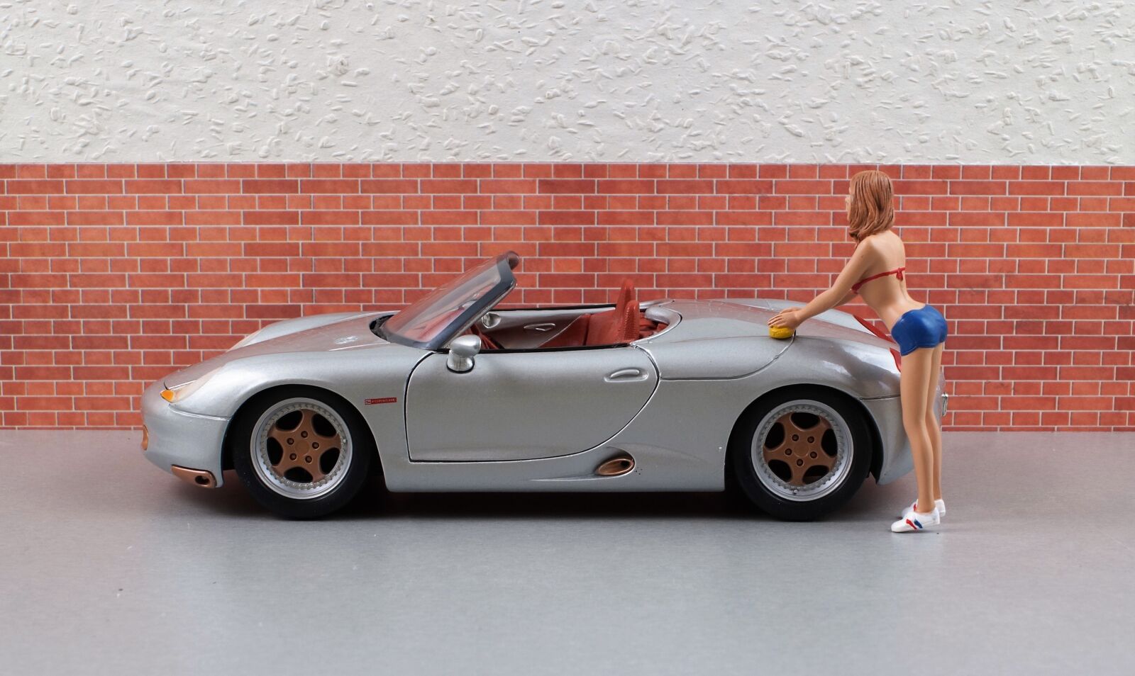 Sony DT 18-70mm F3.5-5.6 sample photo. Model car, porsche, boxster photography