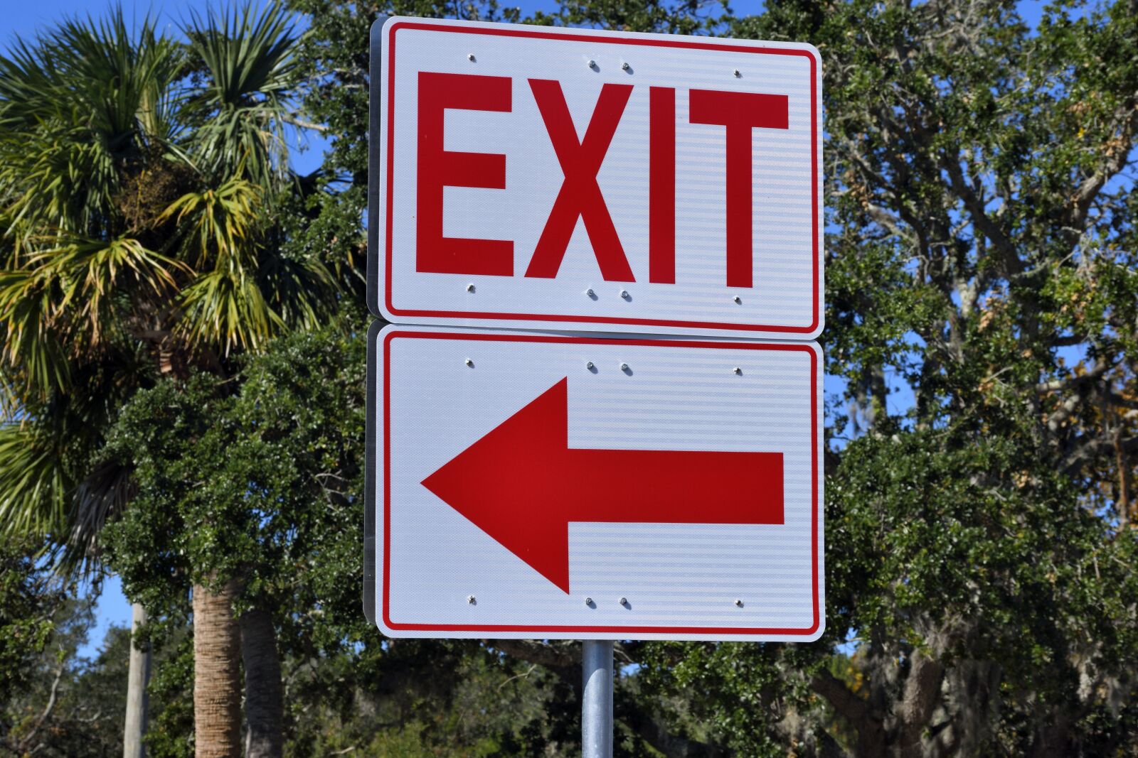 Nikon D3300 sample photo. Exit sign, sign, symbol photography