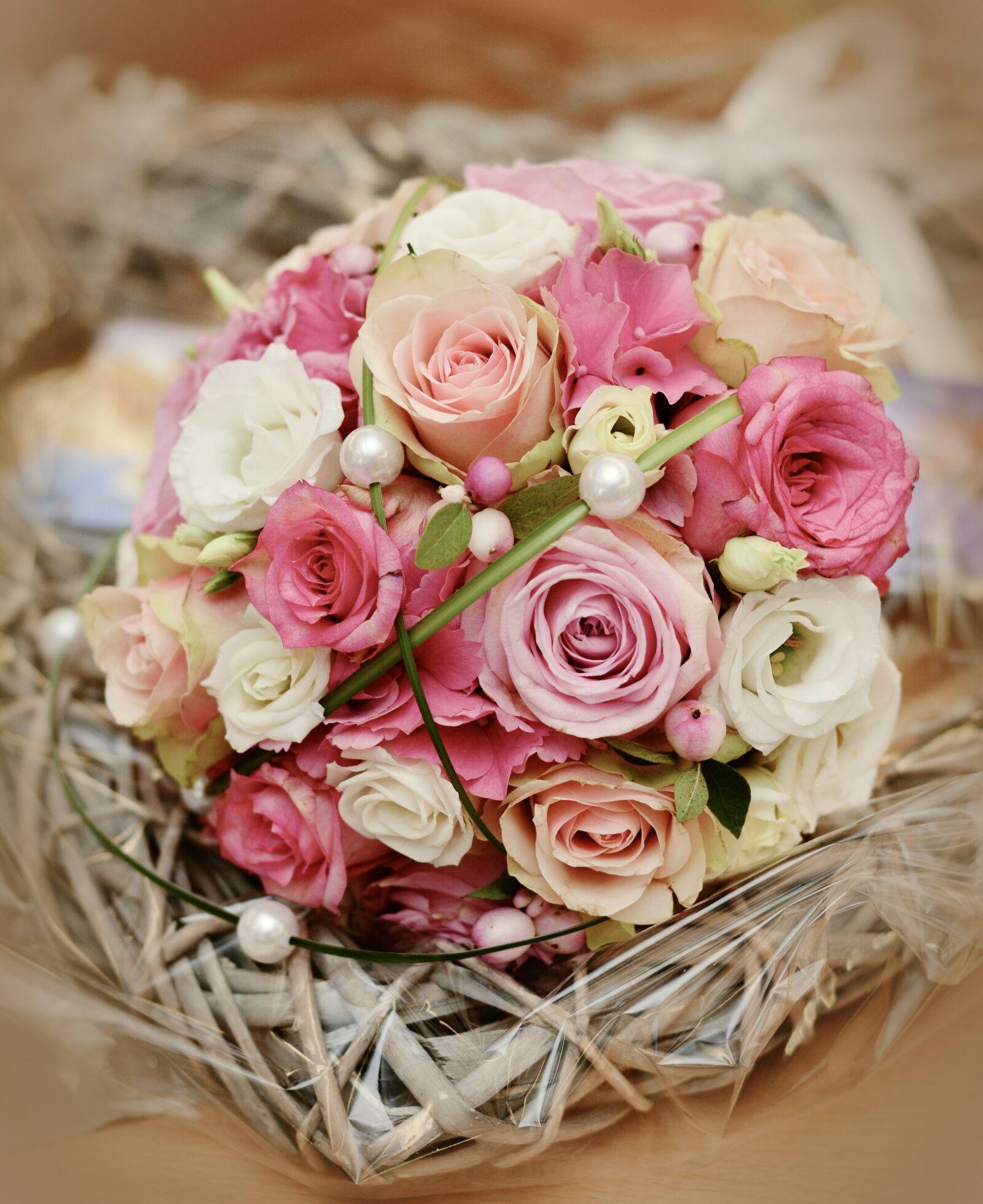 Nikon D5200 sample photo. Bridal bouquet, roses, wedding photography