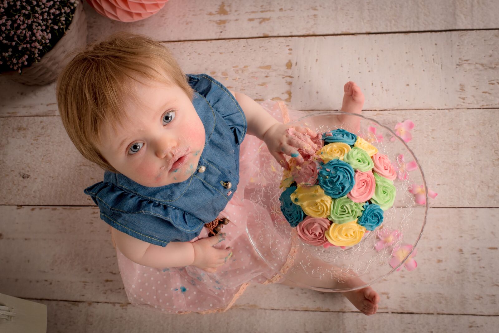 Nikon D800 sample photo. Cake, birthday, baby photography