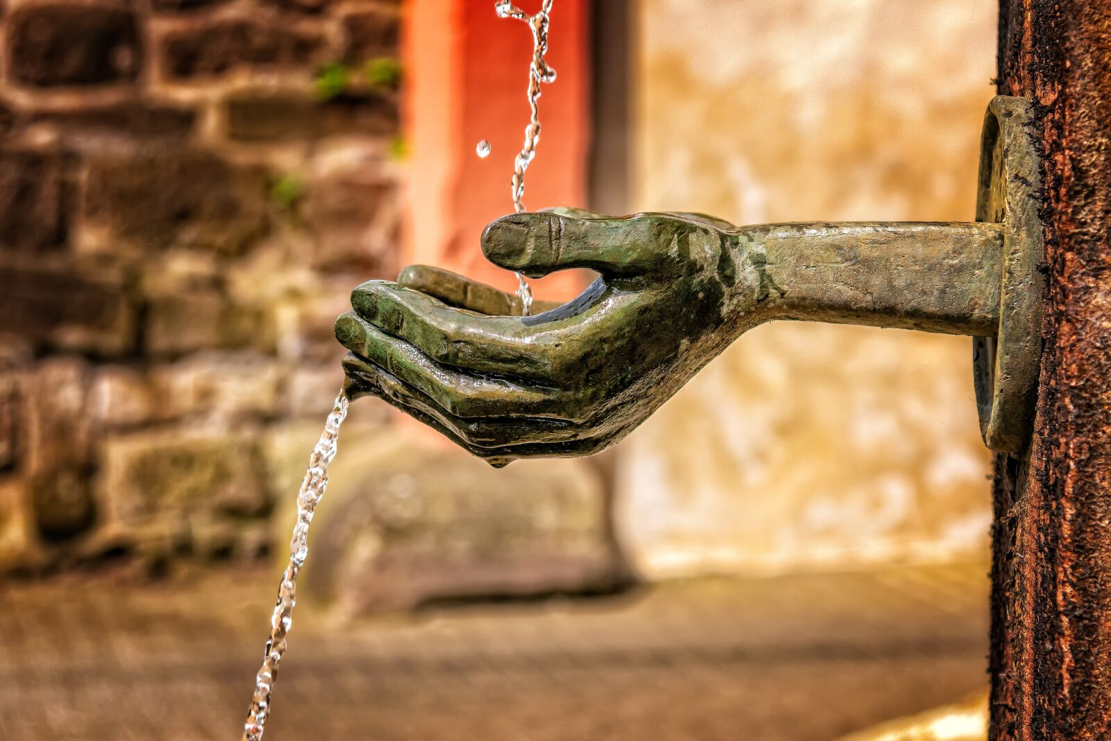 Nikon D3300 sample photo. Fountain, water, flow photography