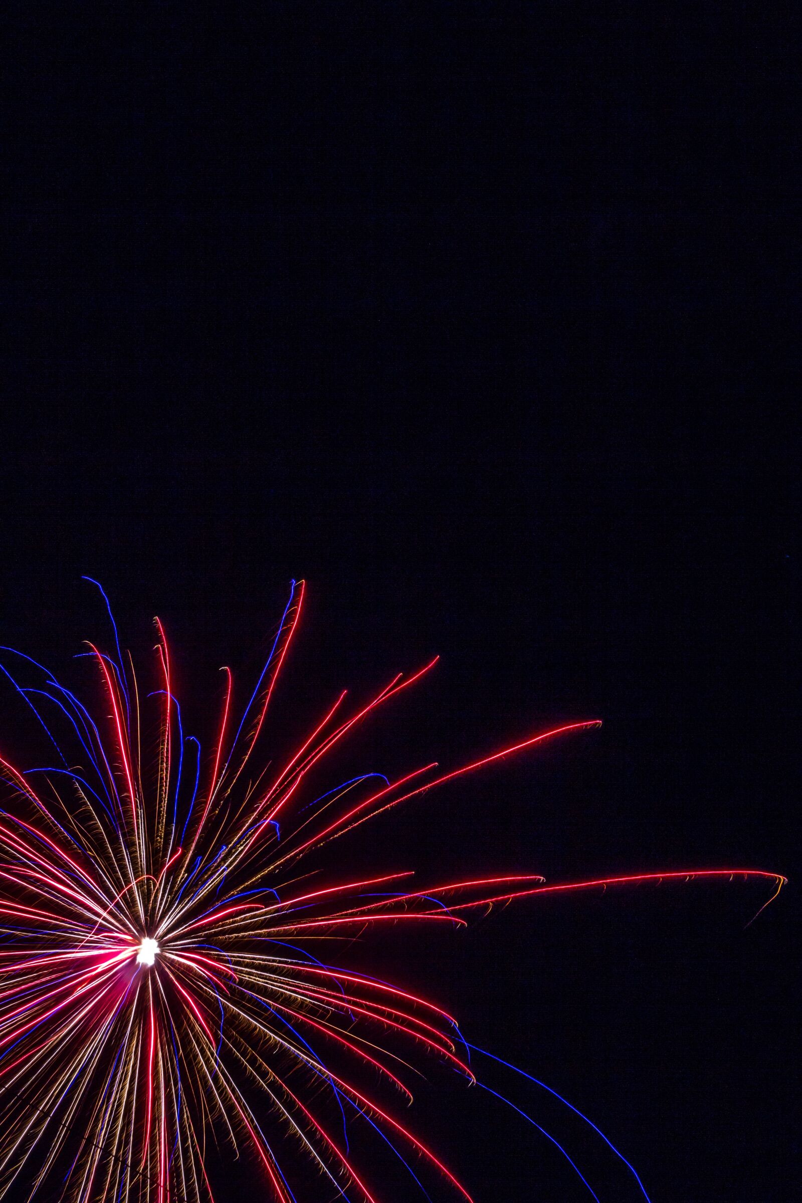 Canon EOS 7D + Canon EF 50mm F1.8 II sample photo. Fireworks, starburst, celebration photography