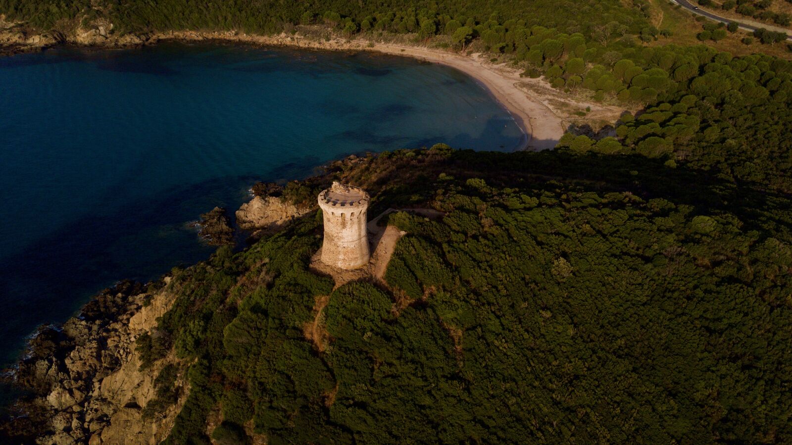 DJI FC220 sample photo. Genoese, tower, corsica photography