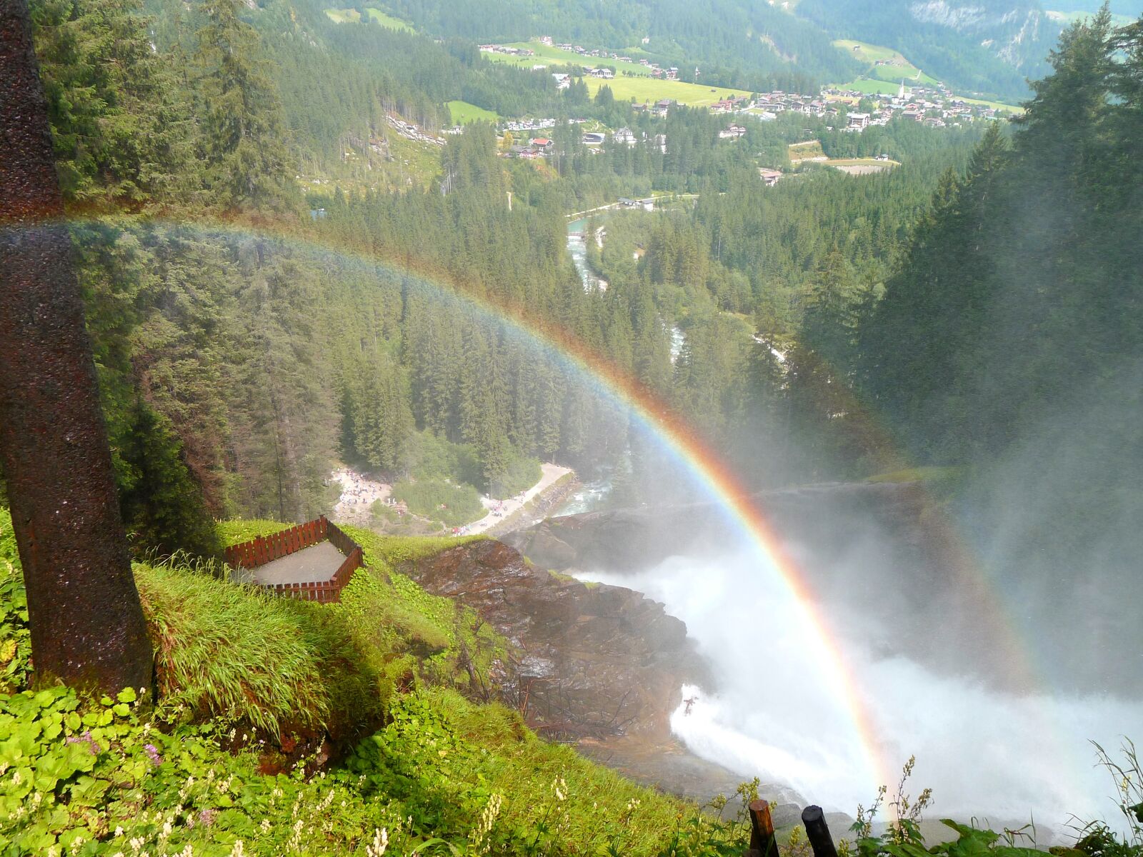 Panasonic Lumix DMC-LX5 sample photo. Waterfall, rainbow, nature photography