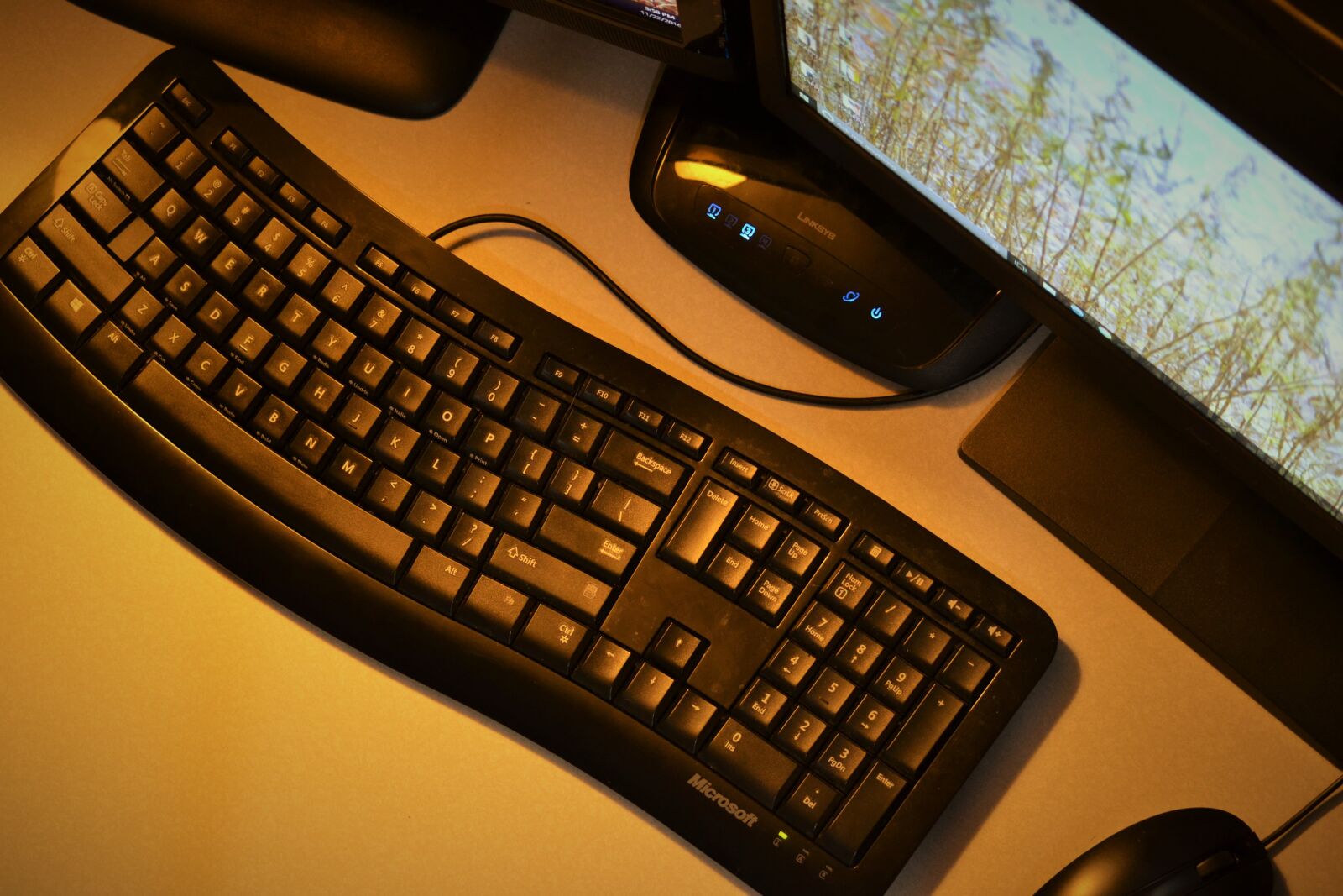 Nikon D3100 sample photo. Computer, keyboard, study photography