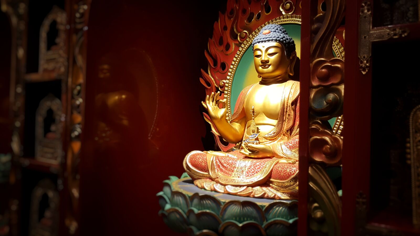 Samsung Galaxy S6 sample photo. Singapore, buddhist temple, buddha photography
