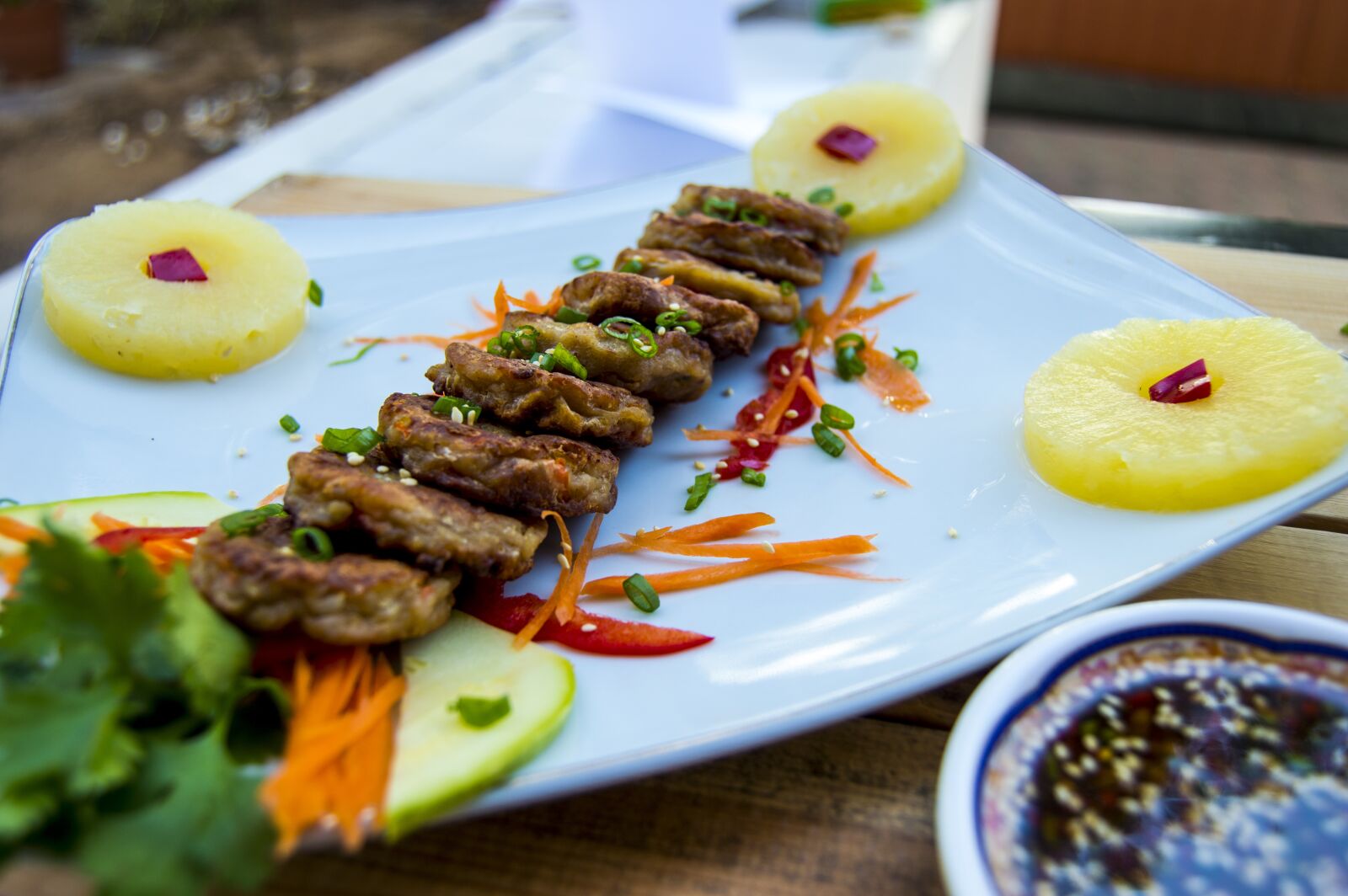Nikon D3200 sample photo. Beef pancake, korean, meal photography
