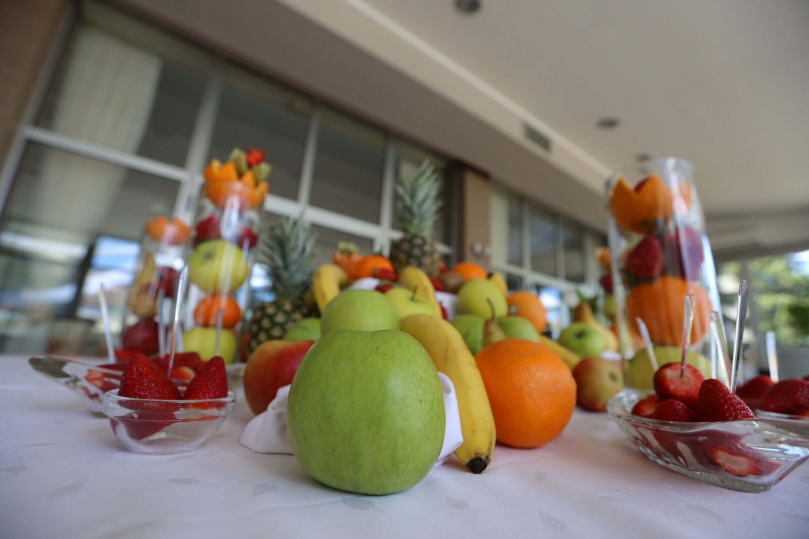 Canon EF 16-35mm F2.8L II USM sample photo. Dining area, banquet, lemon photography