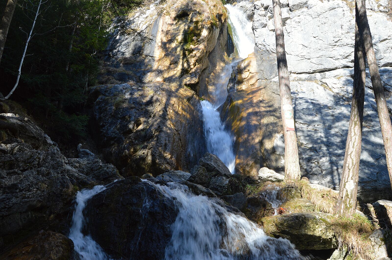 Nikon D3200 sample photo. Waterfall, water, rock photography