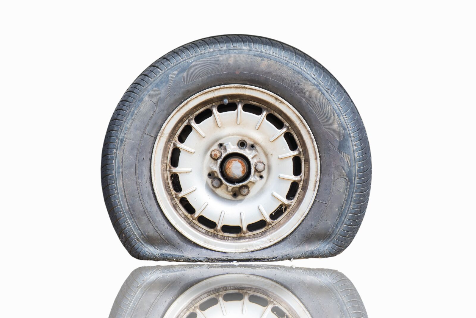 Nikon D600 sample photo. Flat, tire, vehicle photography
