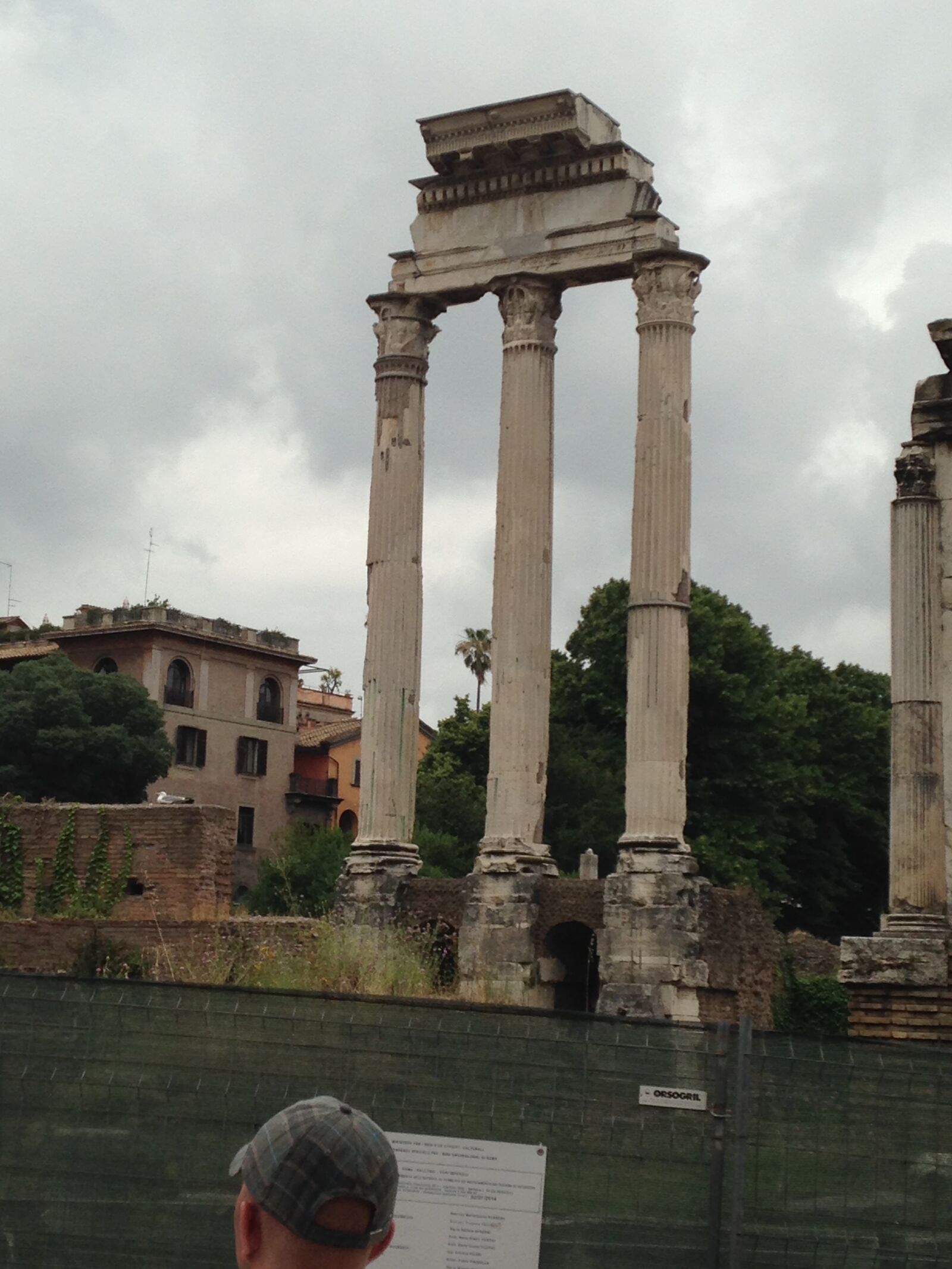 iPhone 5c back camera 4.12mm f/2.4 sample photo. Roman ruins, rome, italy photography