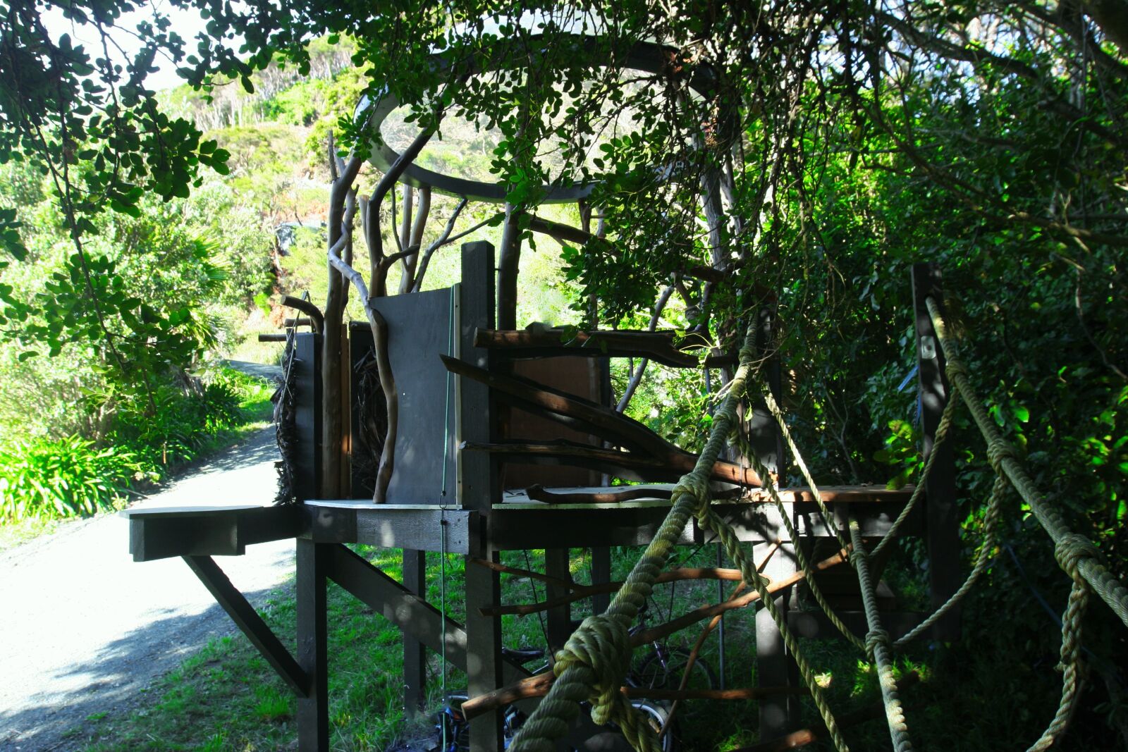Canon EOS 20D sample photo. Nature, rope, bridge, treehouse photography