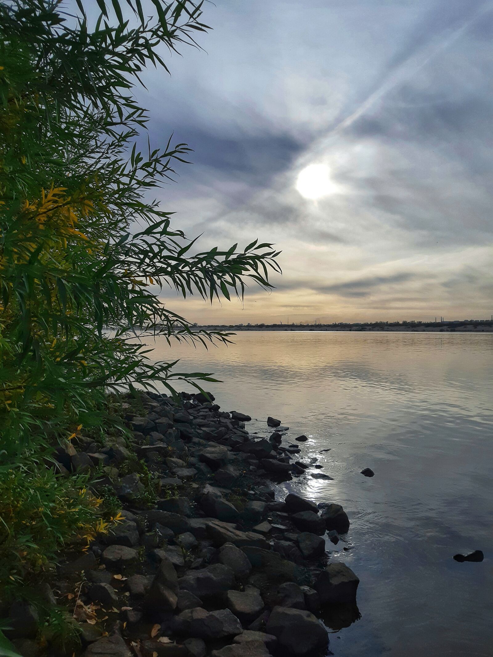 Samsung SM-A730F sample photo. Autumn, river, sun photography