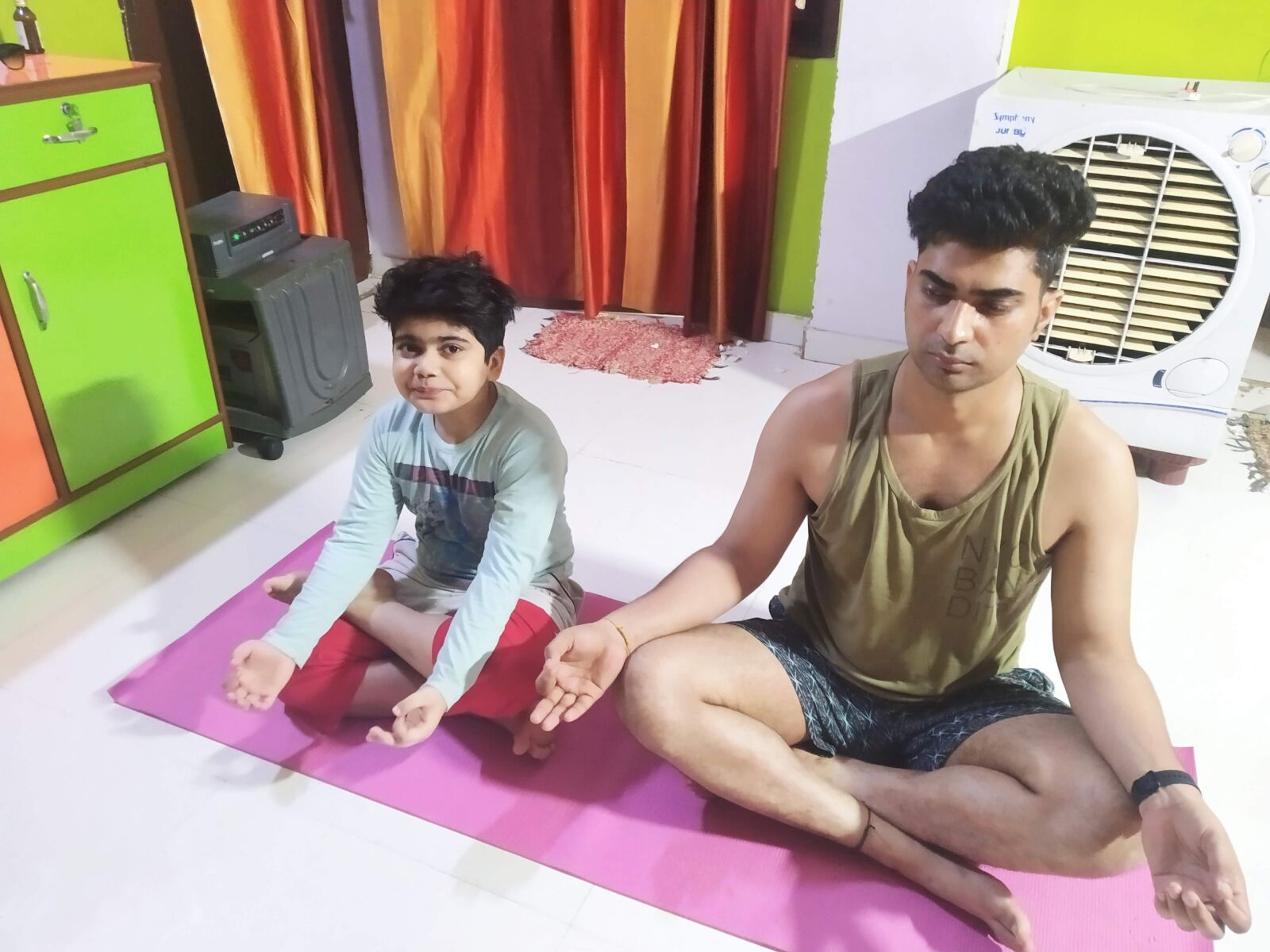 Xiaomi Redmi Note 7 sample photo. Yoga, yogaday, india photography