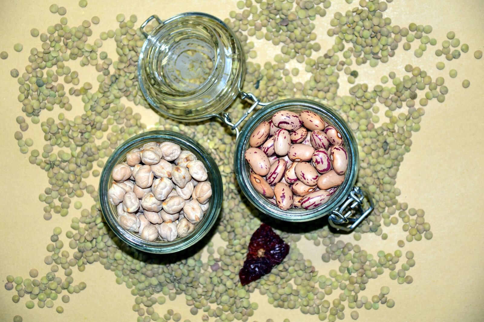 Nikon D3300 sample photo. Legumes, lenses, chickpeas photography