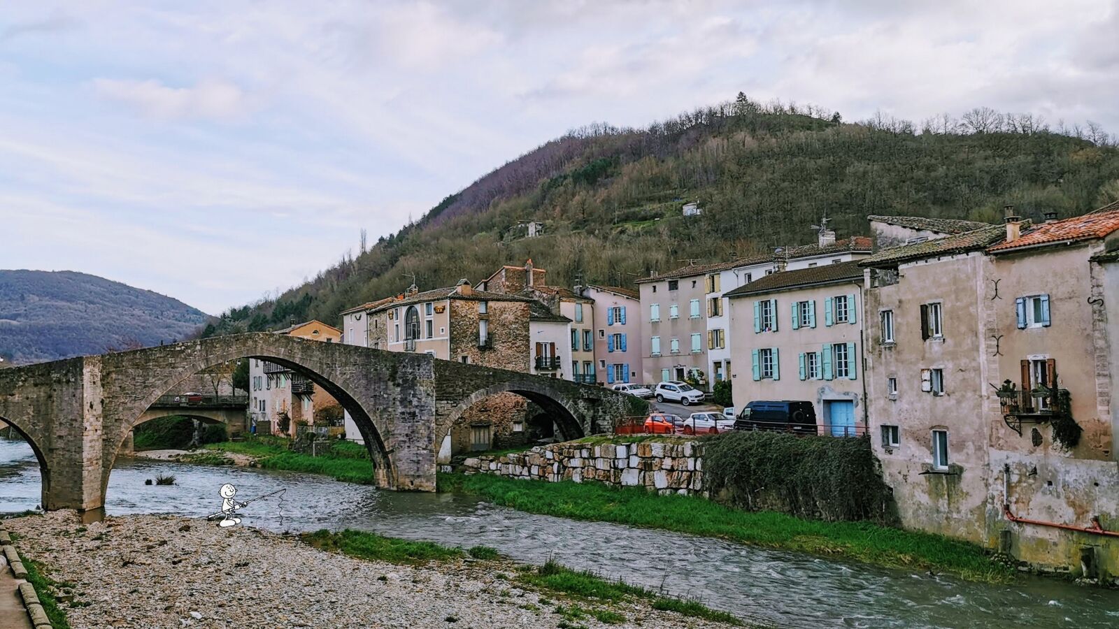 HUAWEI P30 Pro sample photo. Saint affrique, bridge, aveyron photography