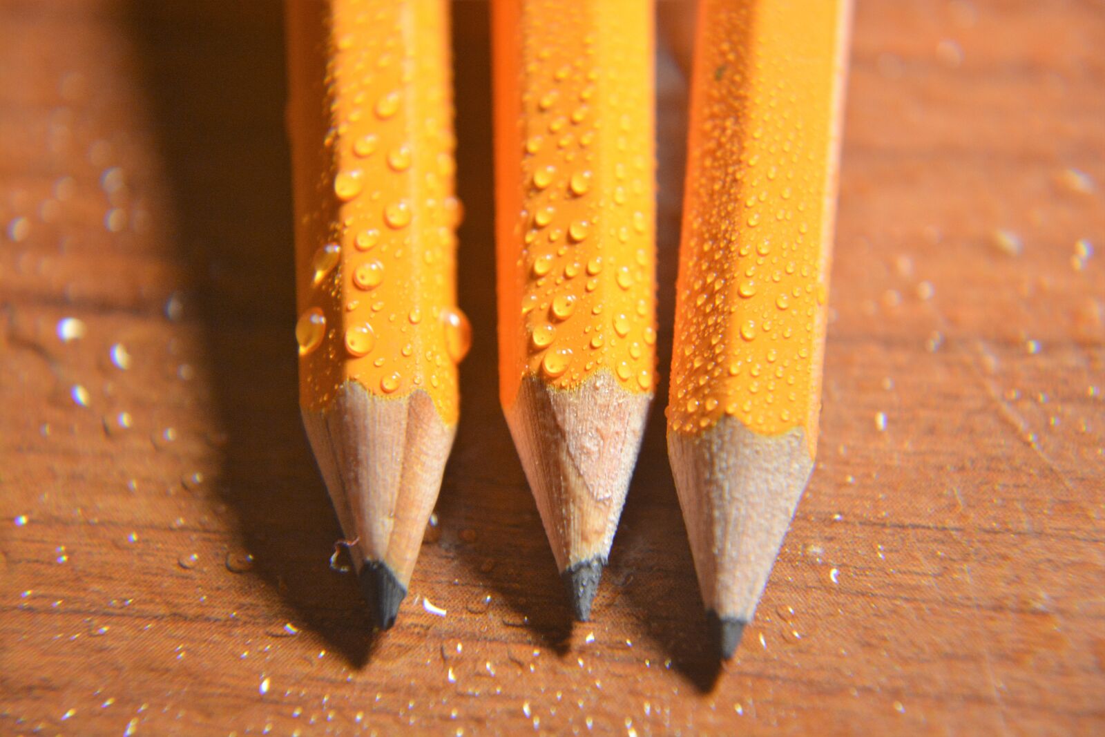 Nikon D5200 sample photo. Pencils, desk, wood photography