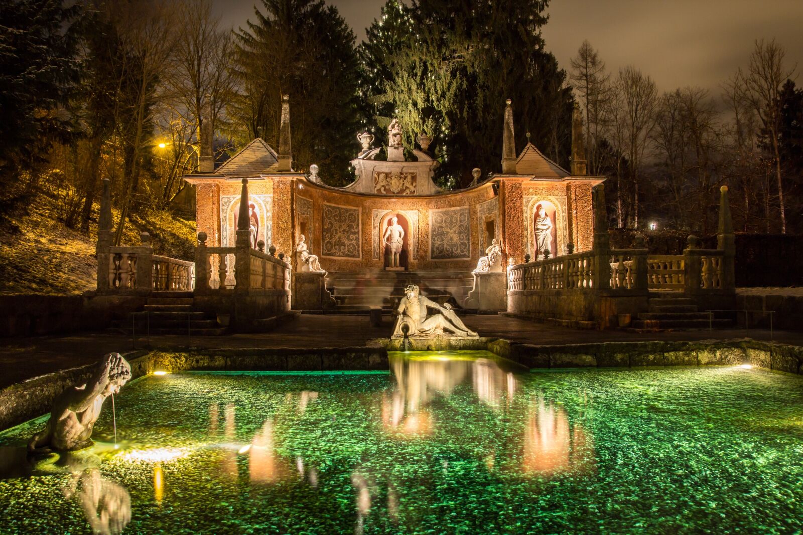 Canon EOS 60D sample photo. Hellbrunn, water games, schloss photography