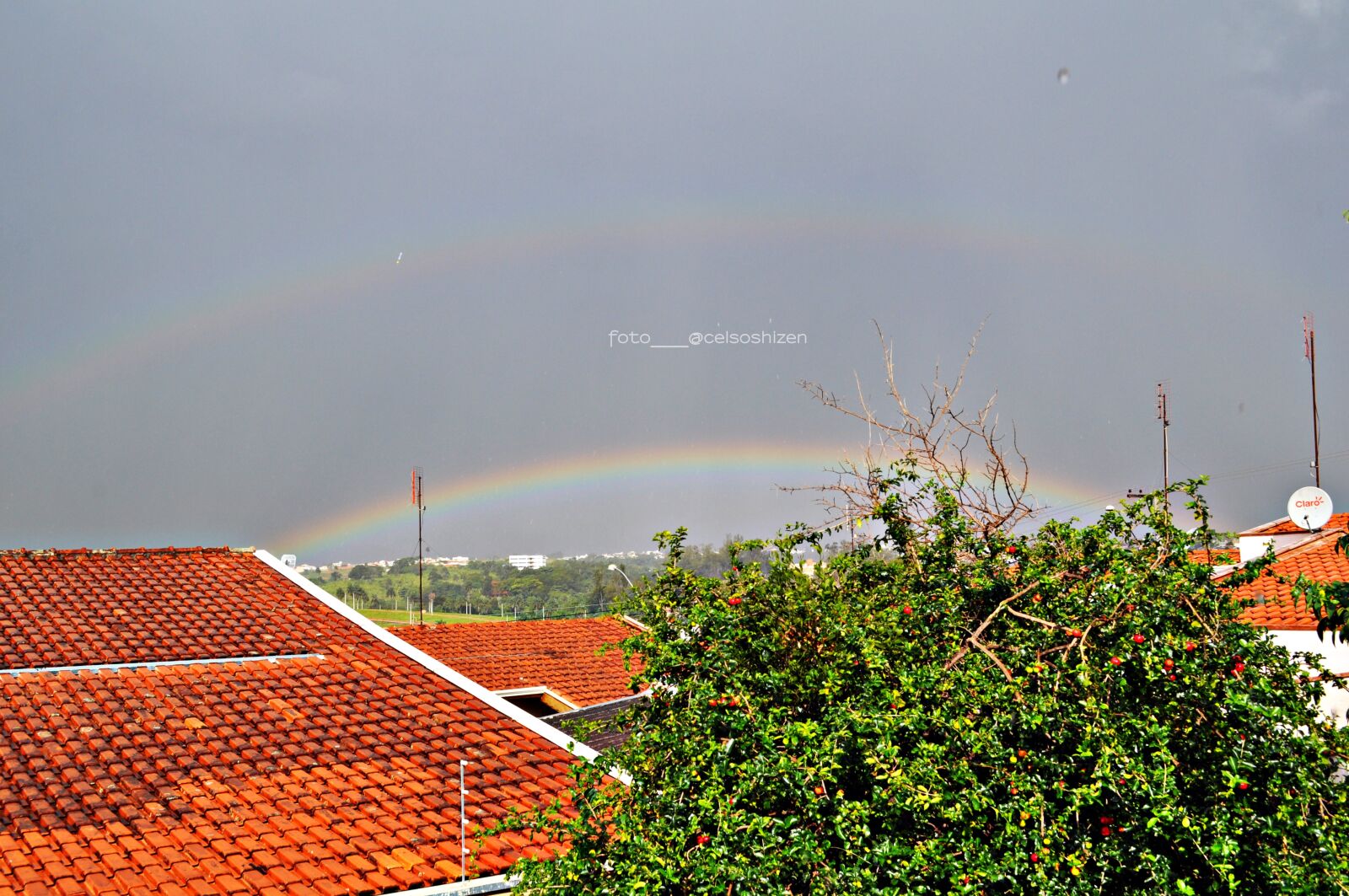 Nikon D5000 sample photo. Nature, rainbow, cloudy photography
