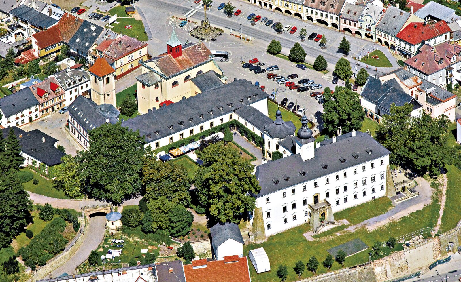 Canon EOS 50D sample photo. Castle, letohrad, aerial view photography